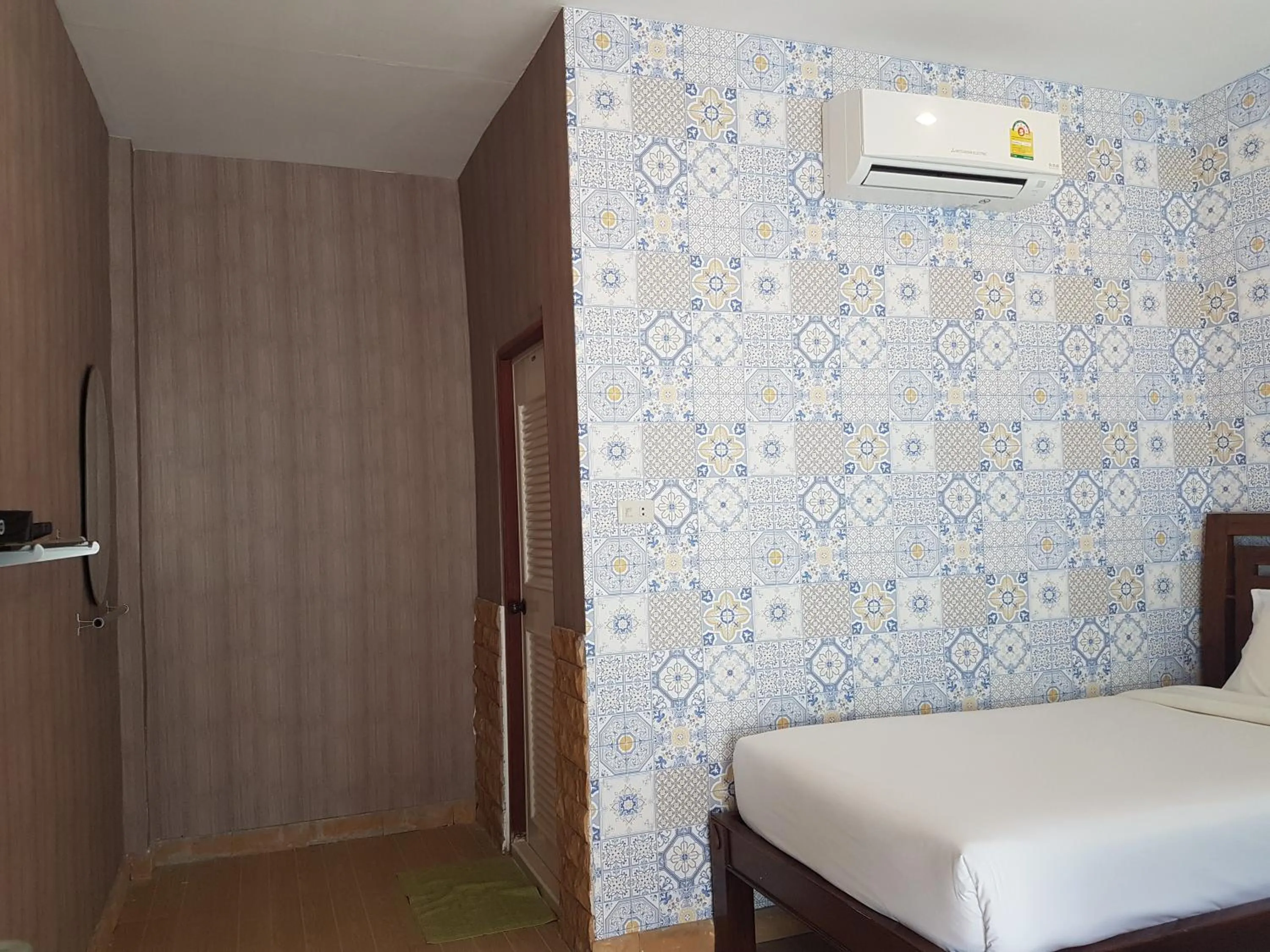 Bed in Blue Sky Villa Khao Yai