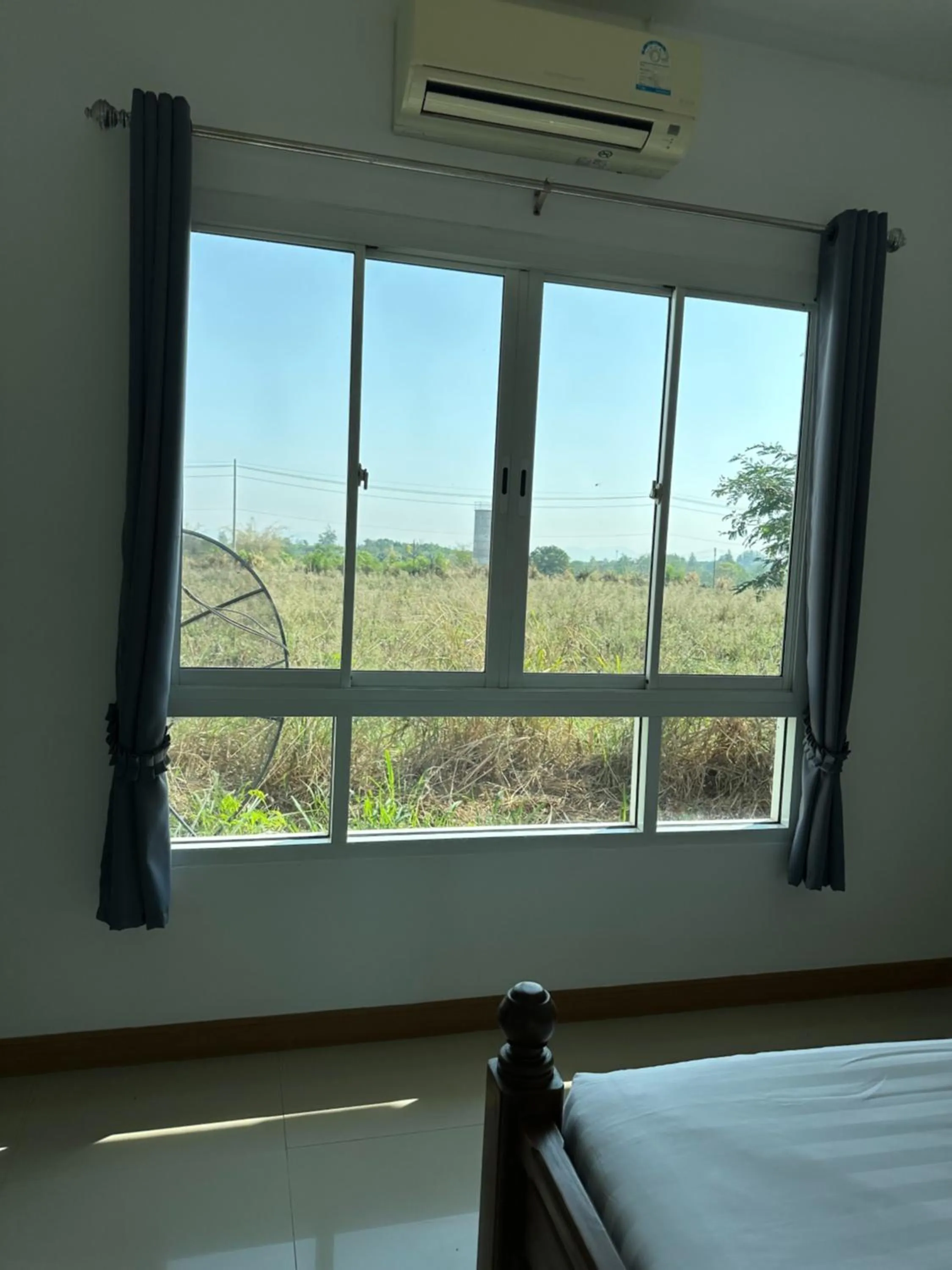 Bed in Blue Sky Villa Khao Yai