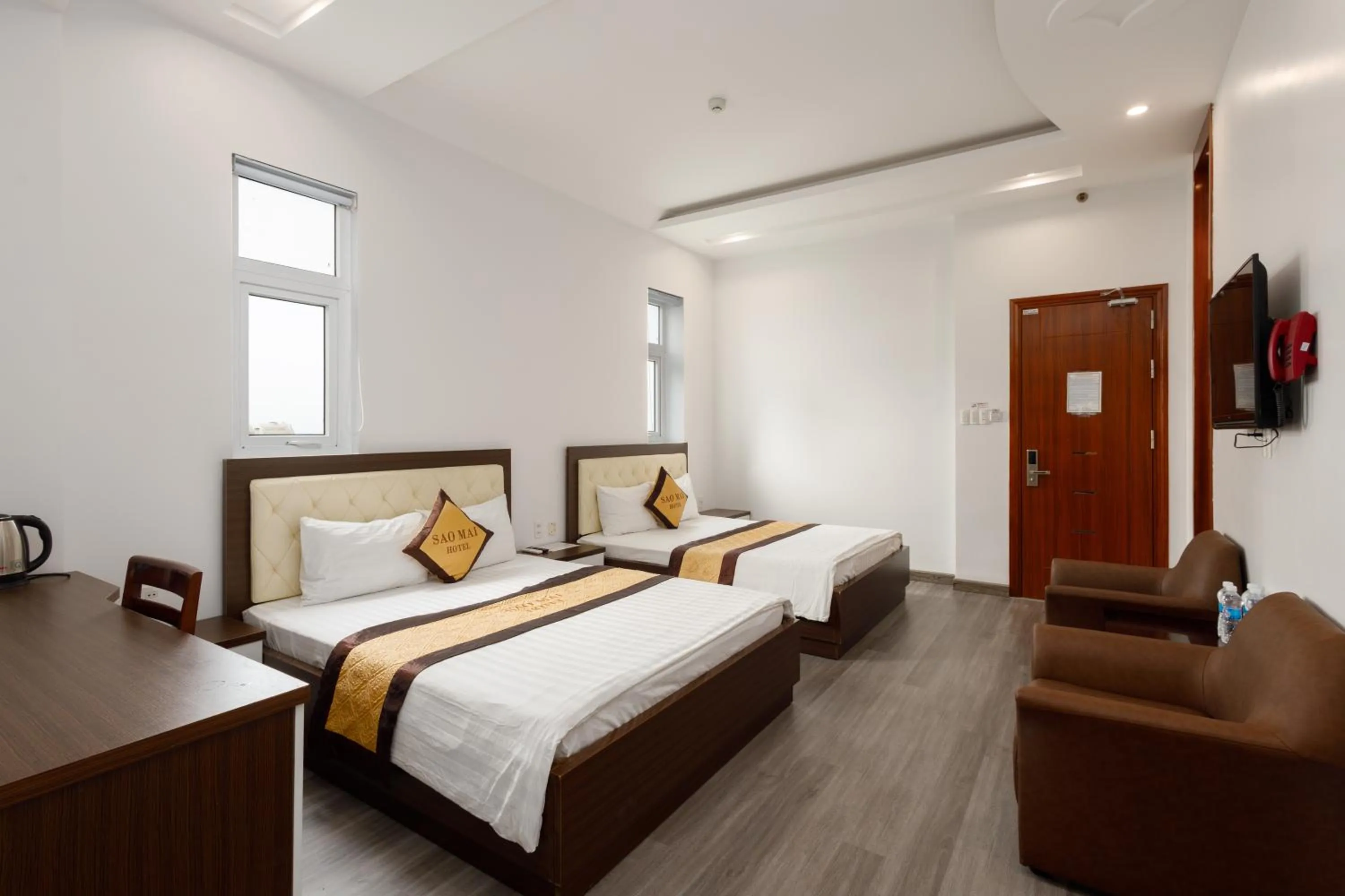 Bed in Sao Mai Hotel & Apartment