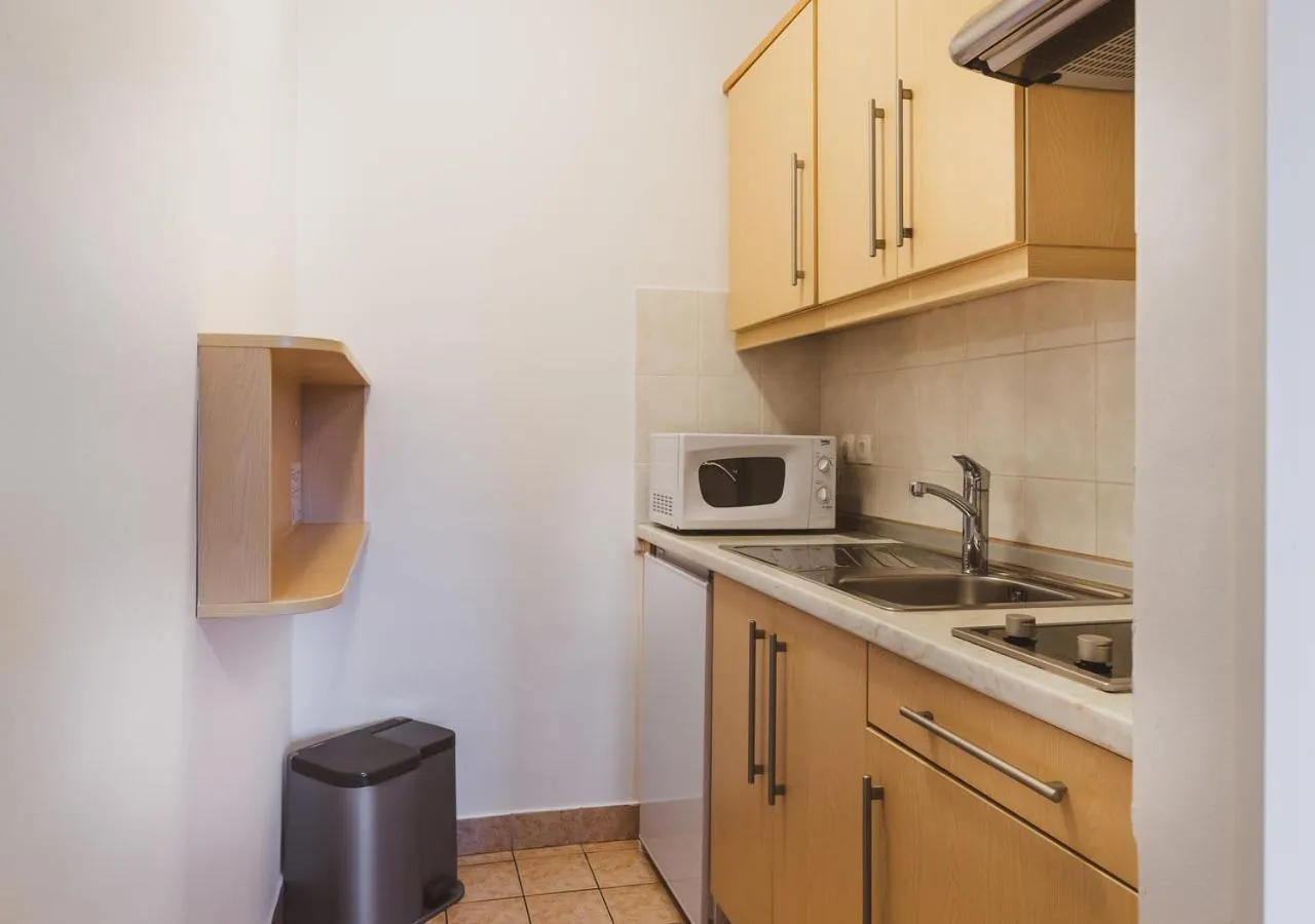 Kitchen or kitchenette in Vitranc Apartments