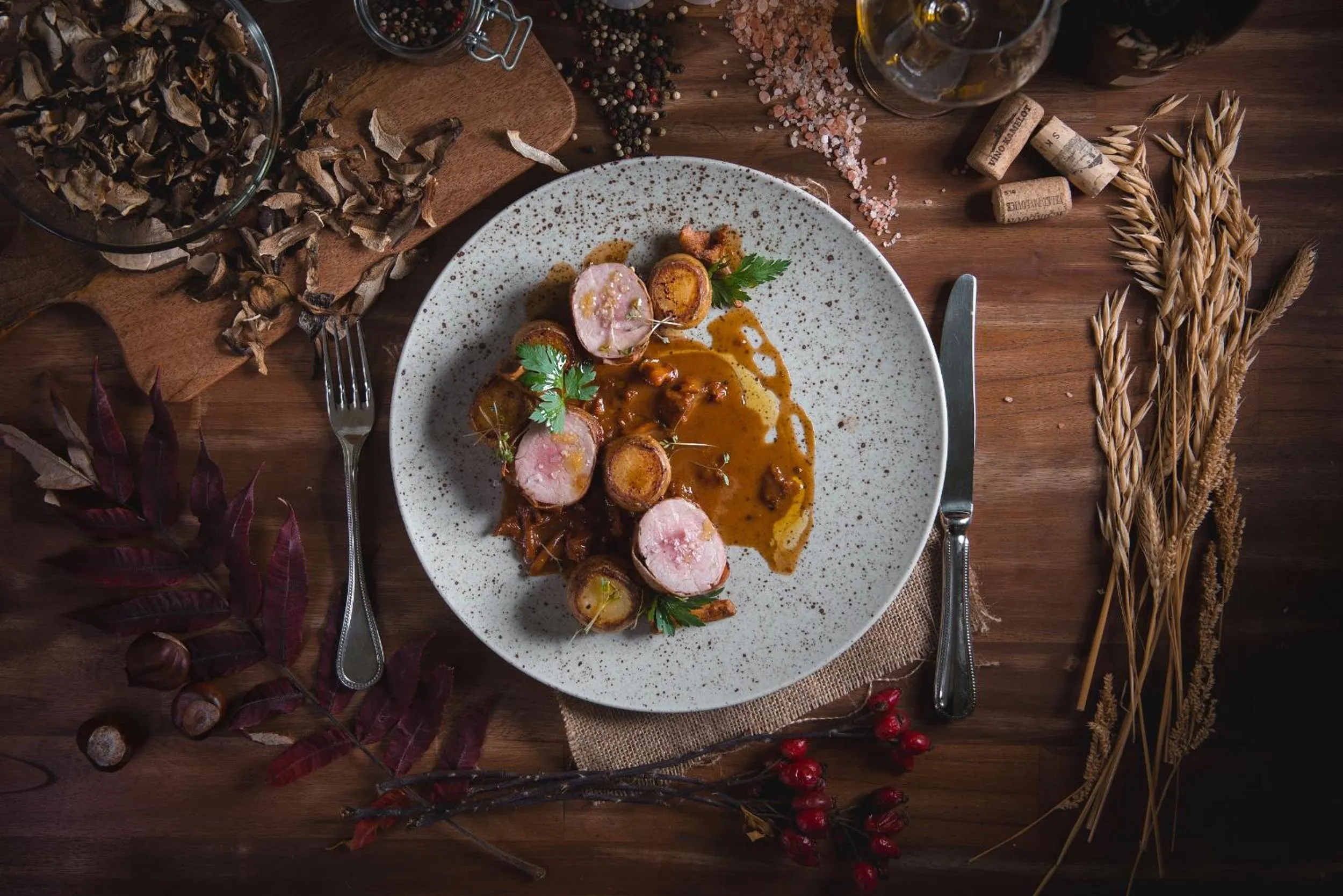 Food close-up in K-Triumf Resort