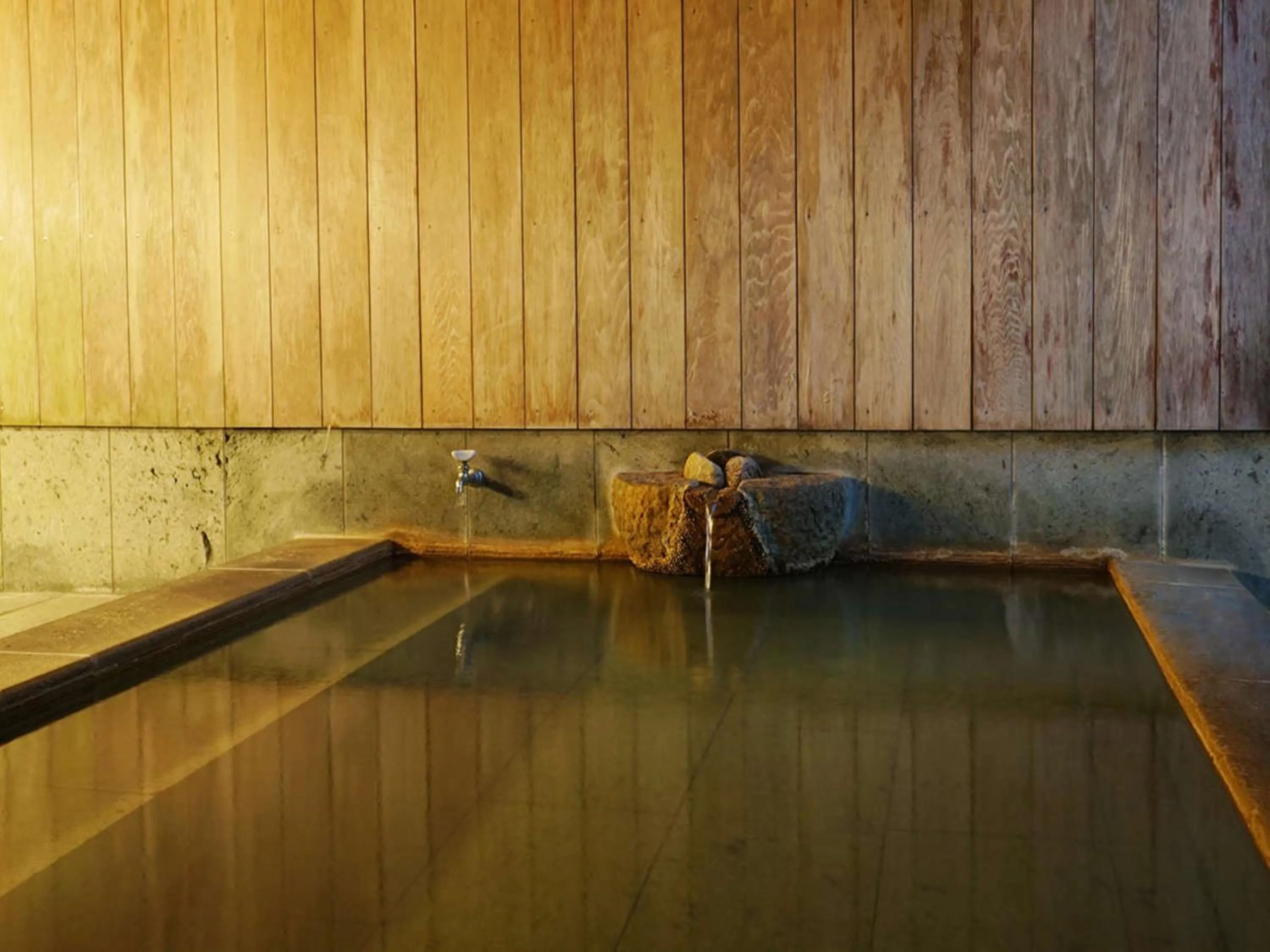 Hot Spring Bath in Wakaki Ryokan - Nasu Yumoto Onsen