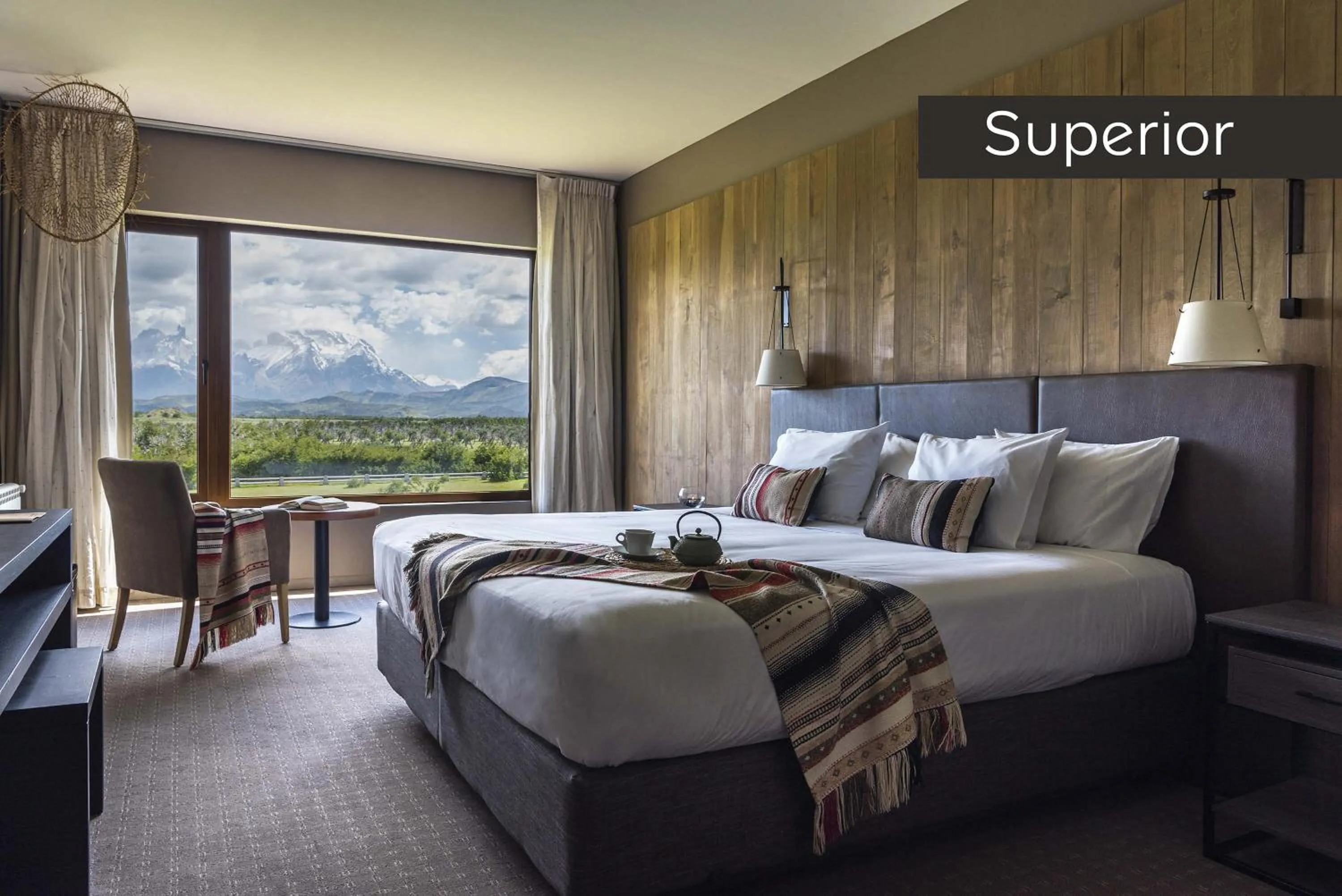 Bed in Río Serrano Hotel + Spa