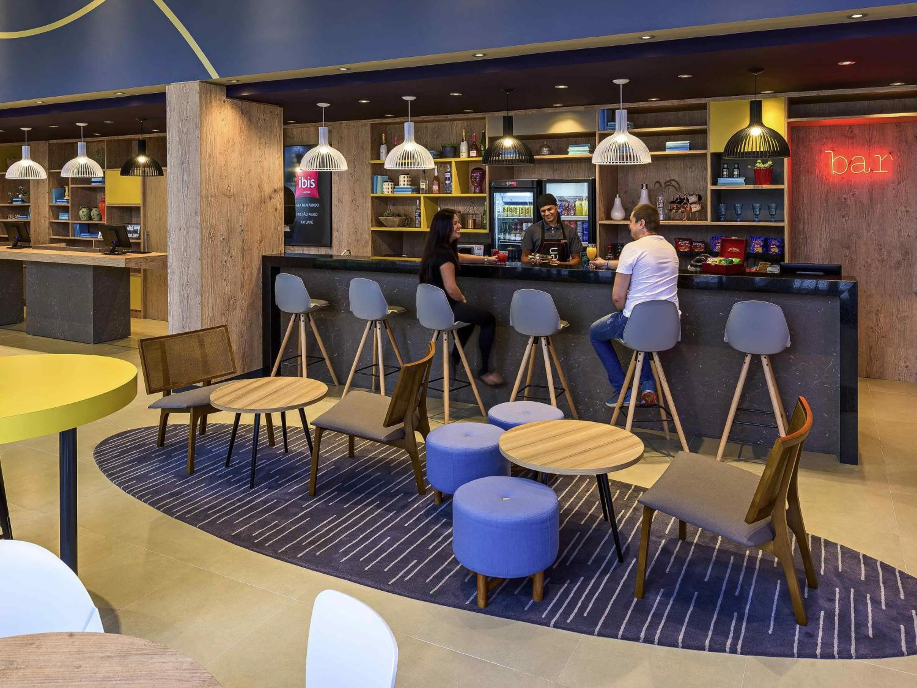 Lounge or bar in ibis Sao Paulo Tatuape