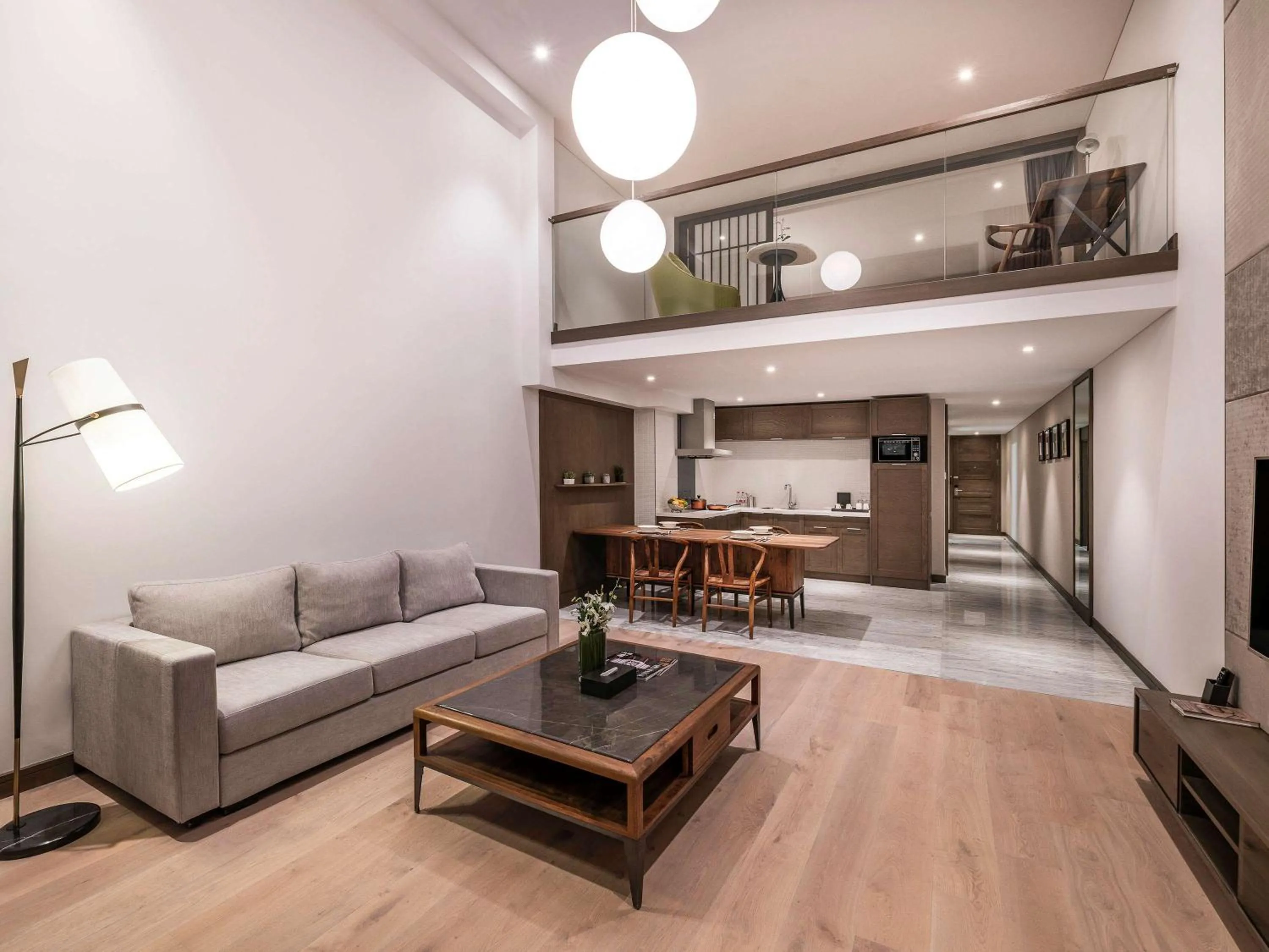 Photo of the whole room in Novotel Suites Shanghai Hongqiao