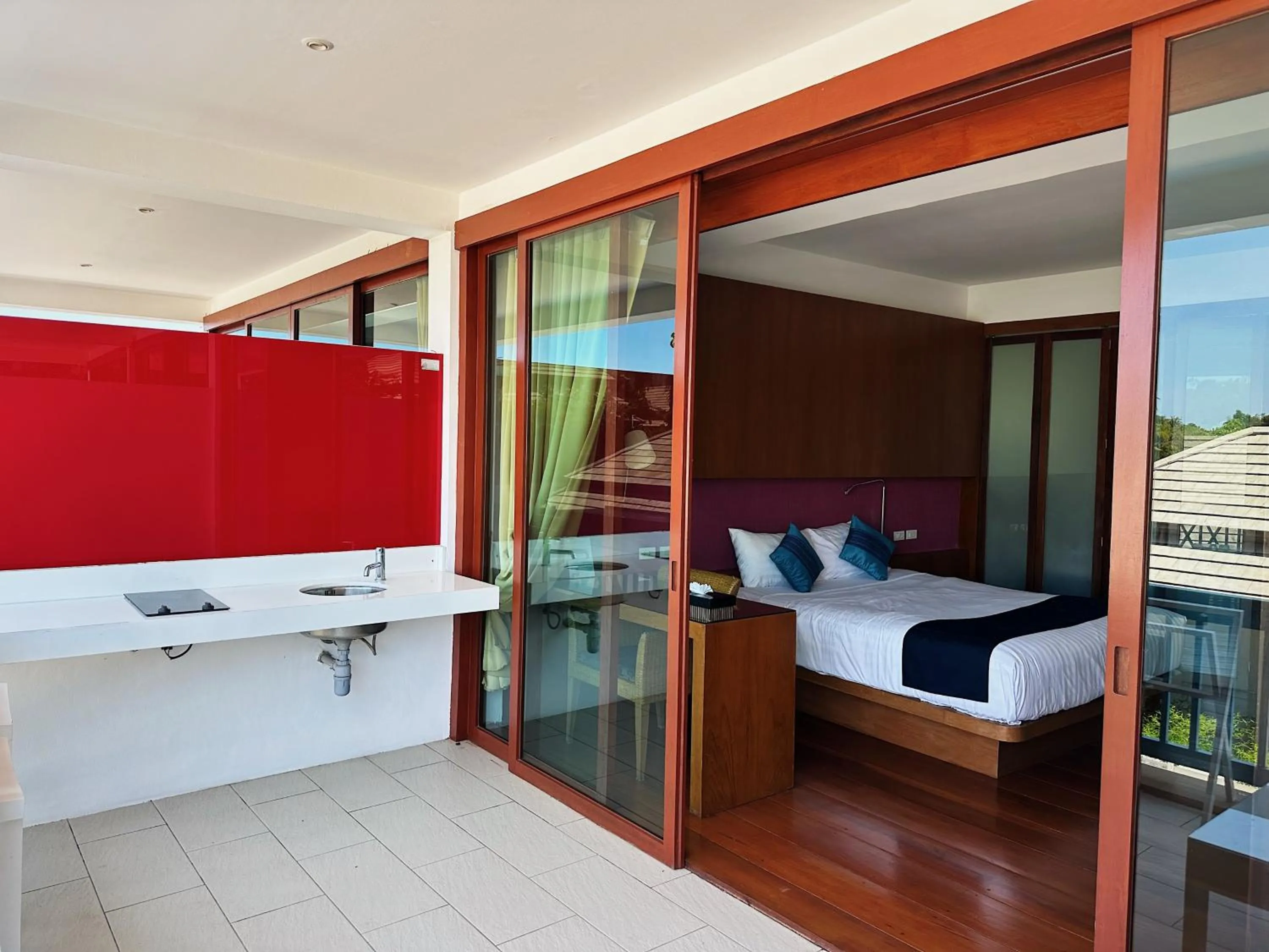 Balcony/Terrace, Bed in Samui Mekkala Seaview
