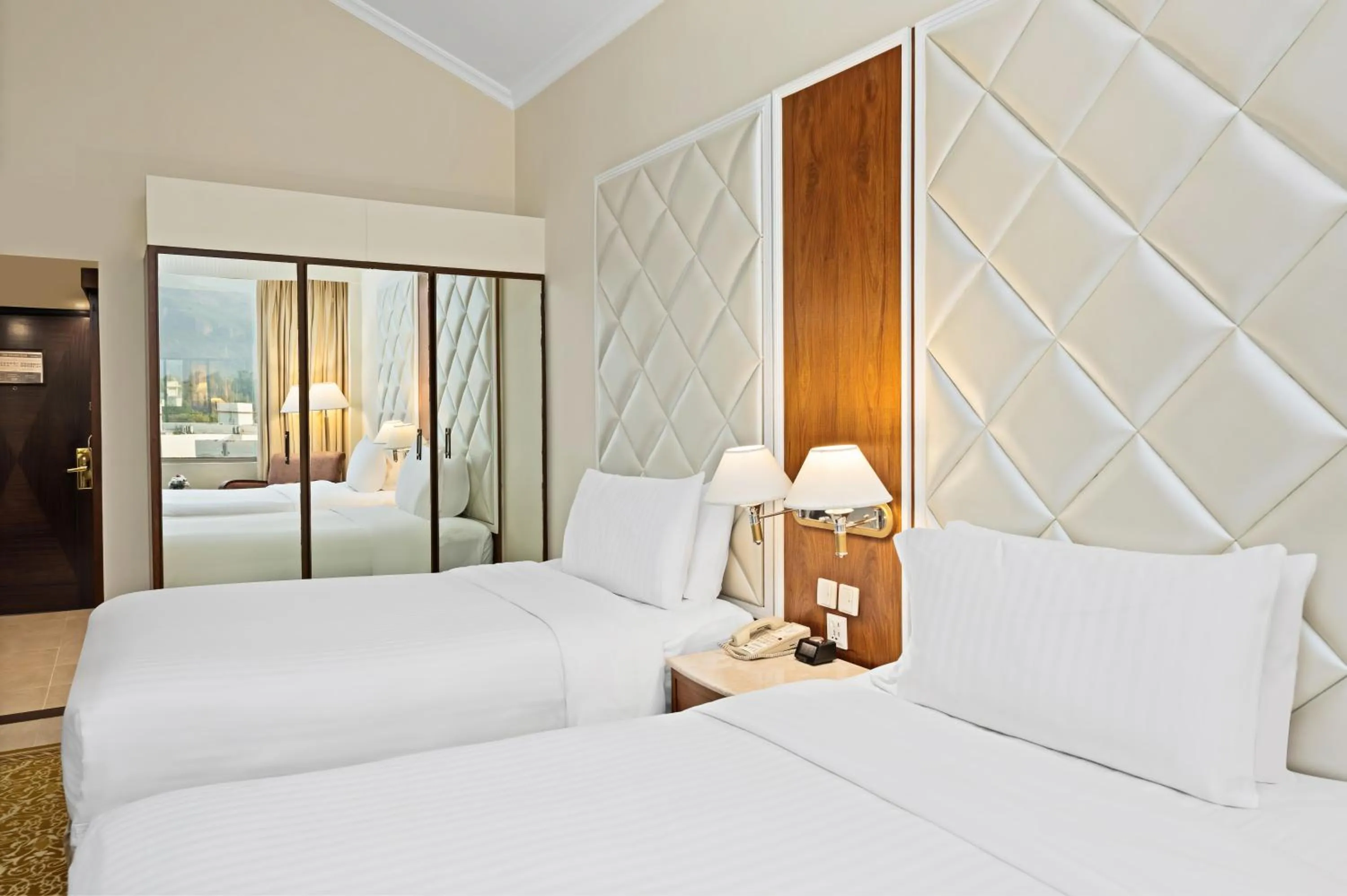 View (from property/room), Bed in Islamabad Marriott Hotel