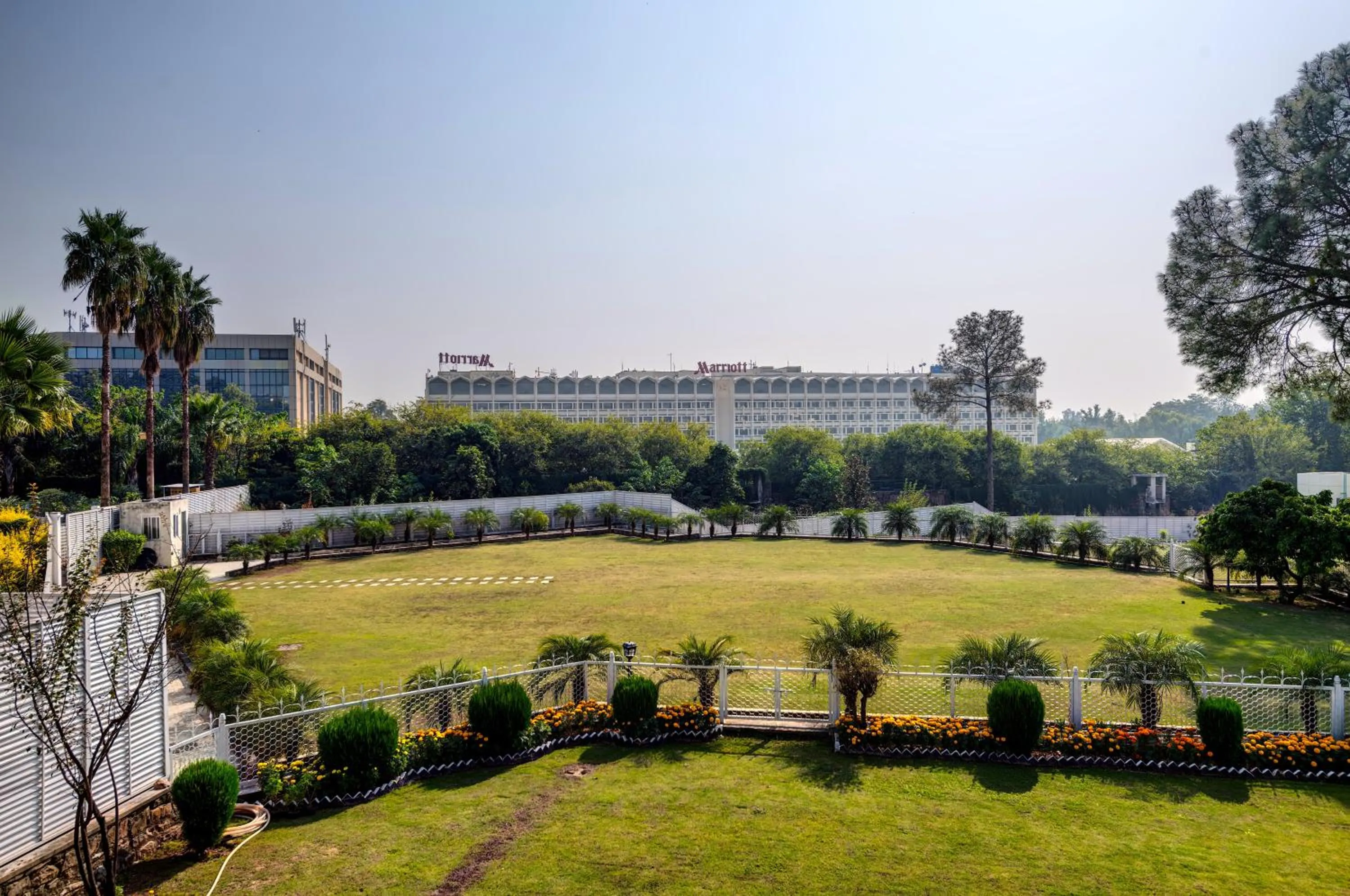 Garden view in Islamabad Marriott Hotel