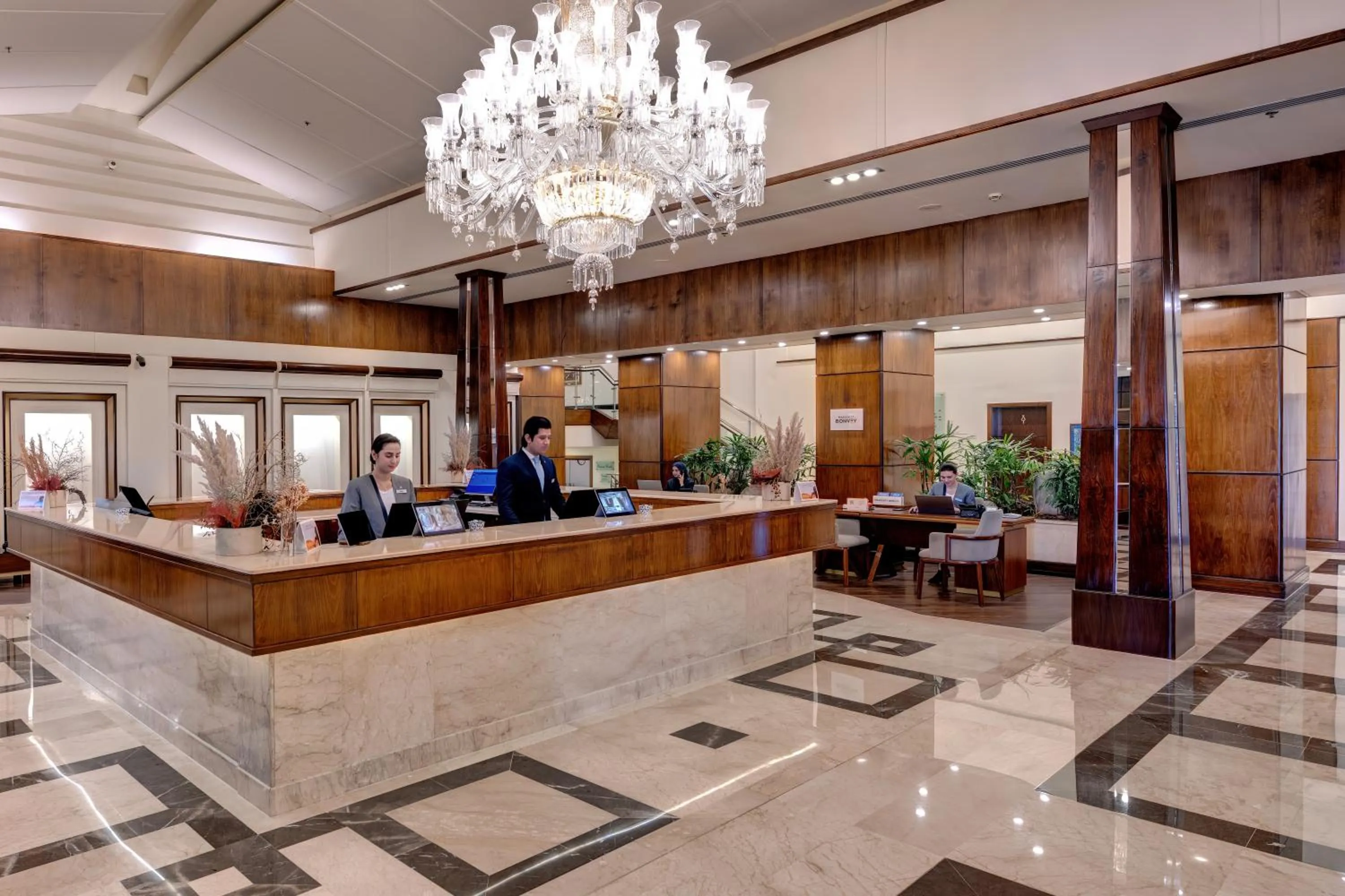 Lobby or reception in Islamabad Marriott Hotel