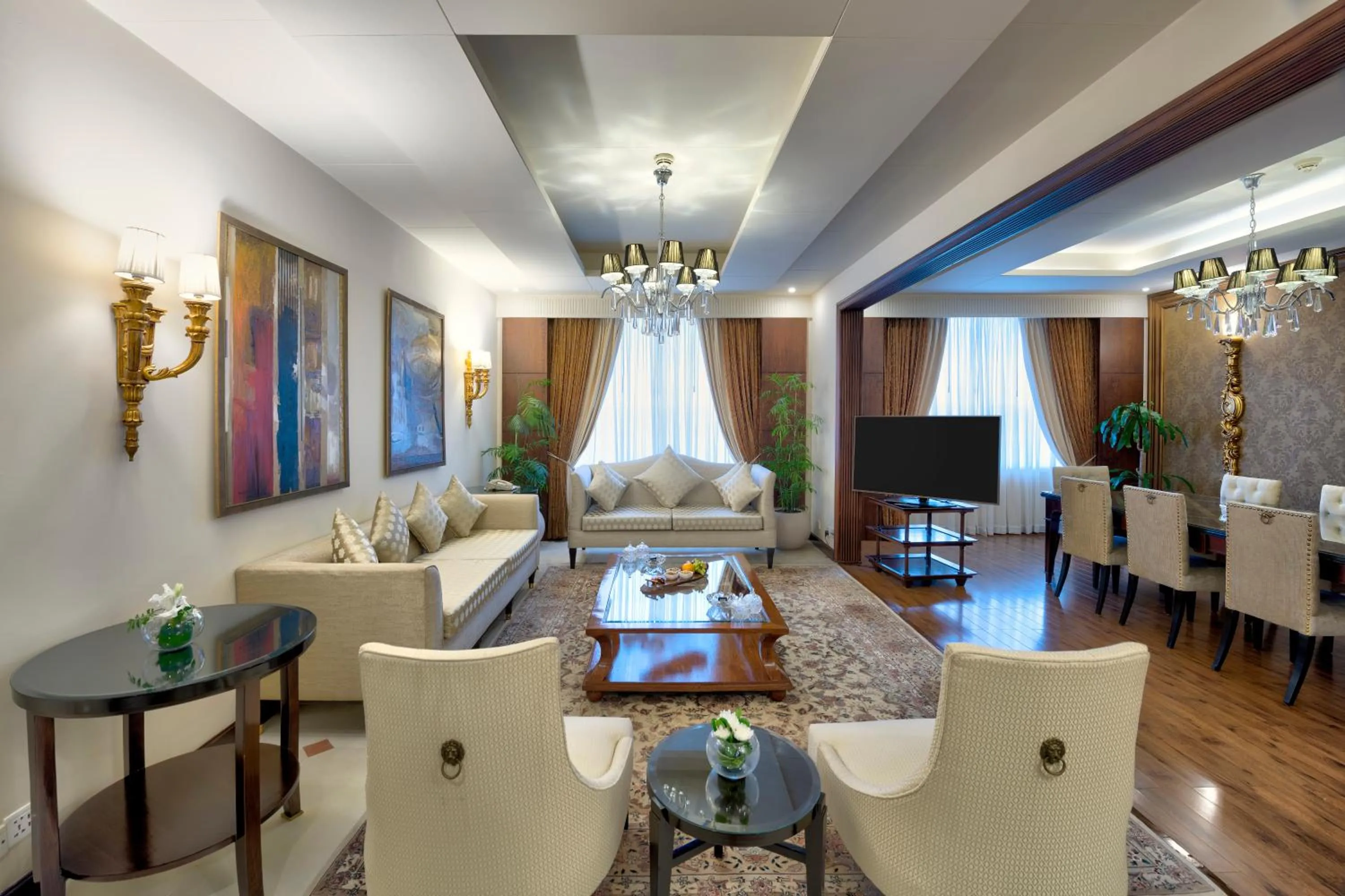 Living room in Islamabad Marriott Hotel
