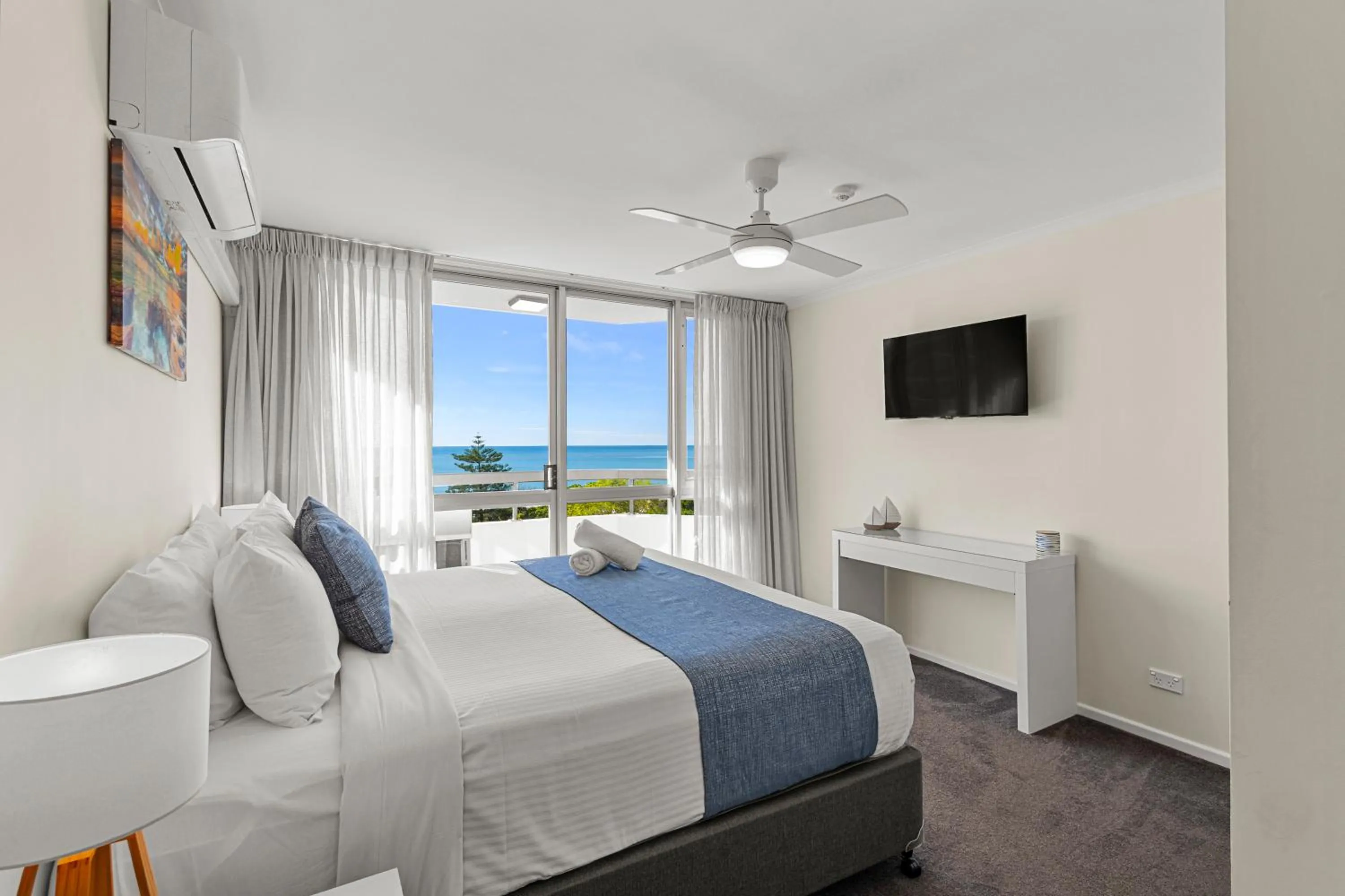 Bedroom, Bed in Newport Mooloolaba Apartments
