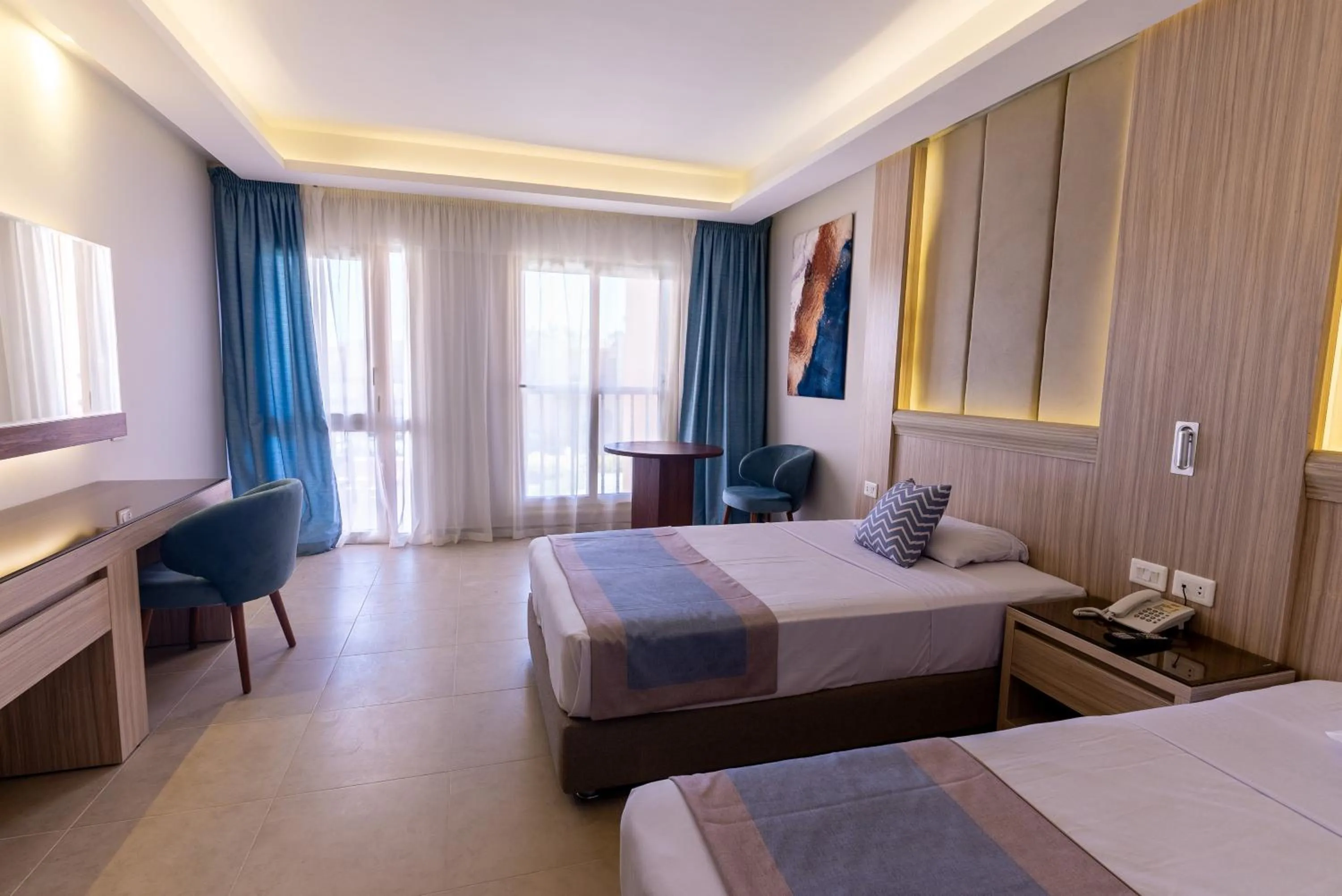 Bed in Ali Baba Palace Resort