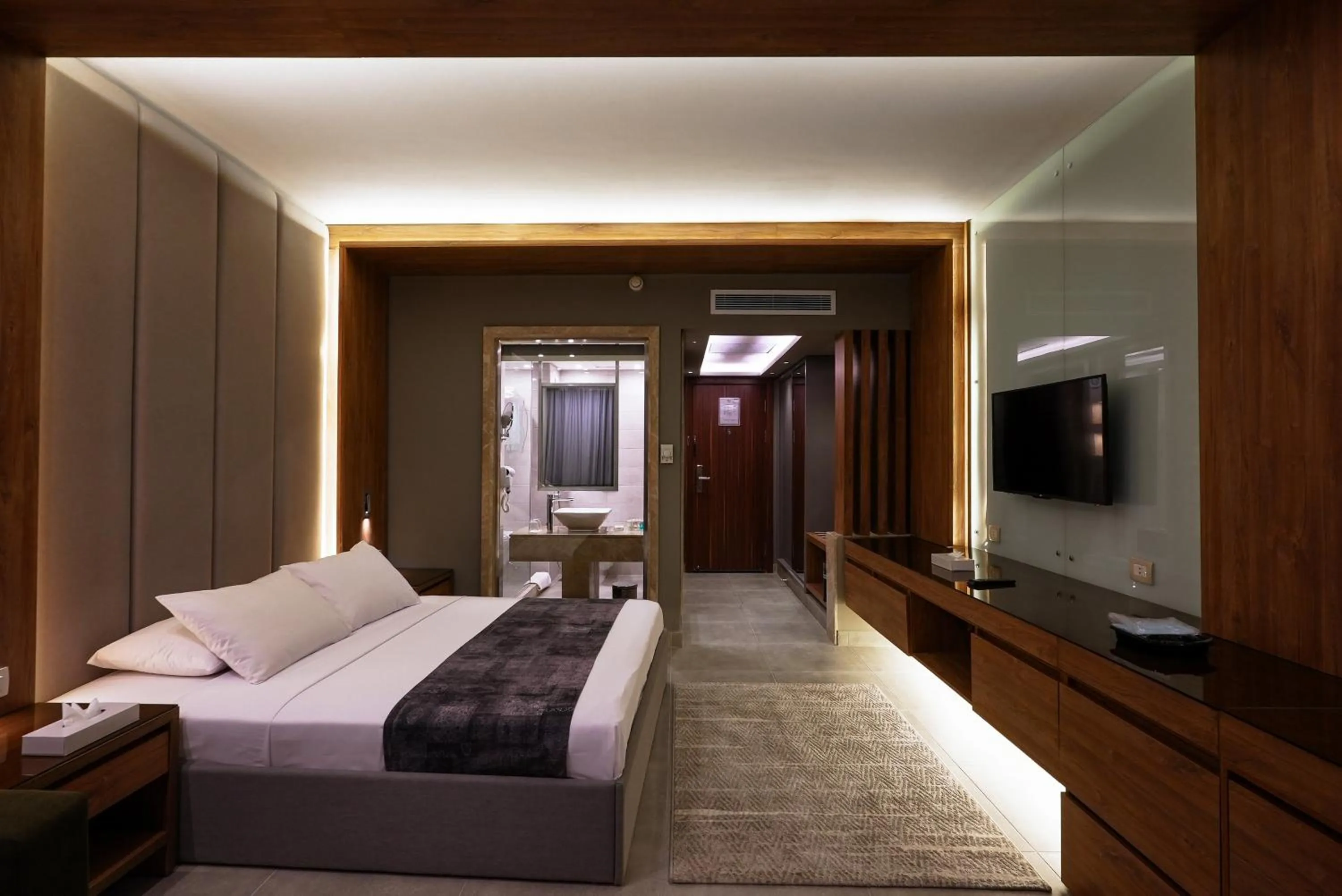 Bed in Ali Baba Palace Resort