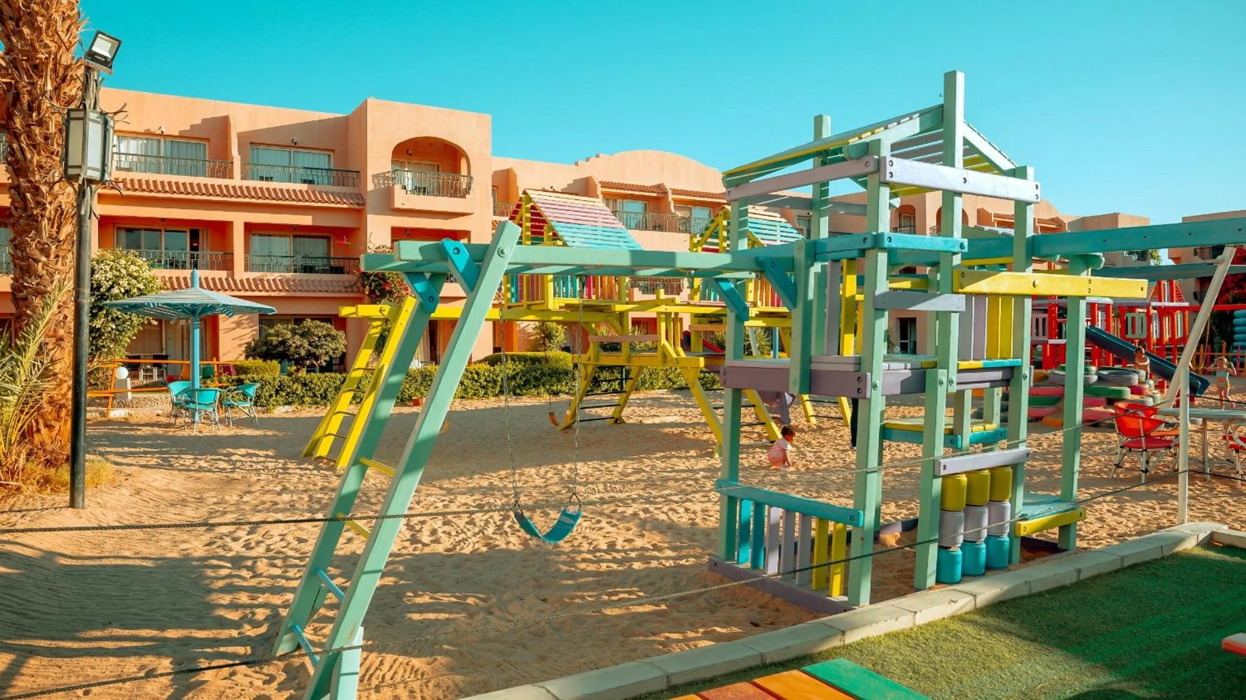 Children play ground in Ali Baba Palace Resort