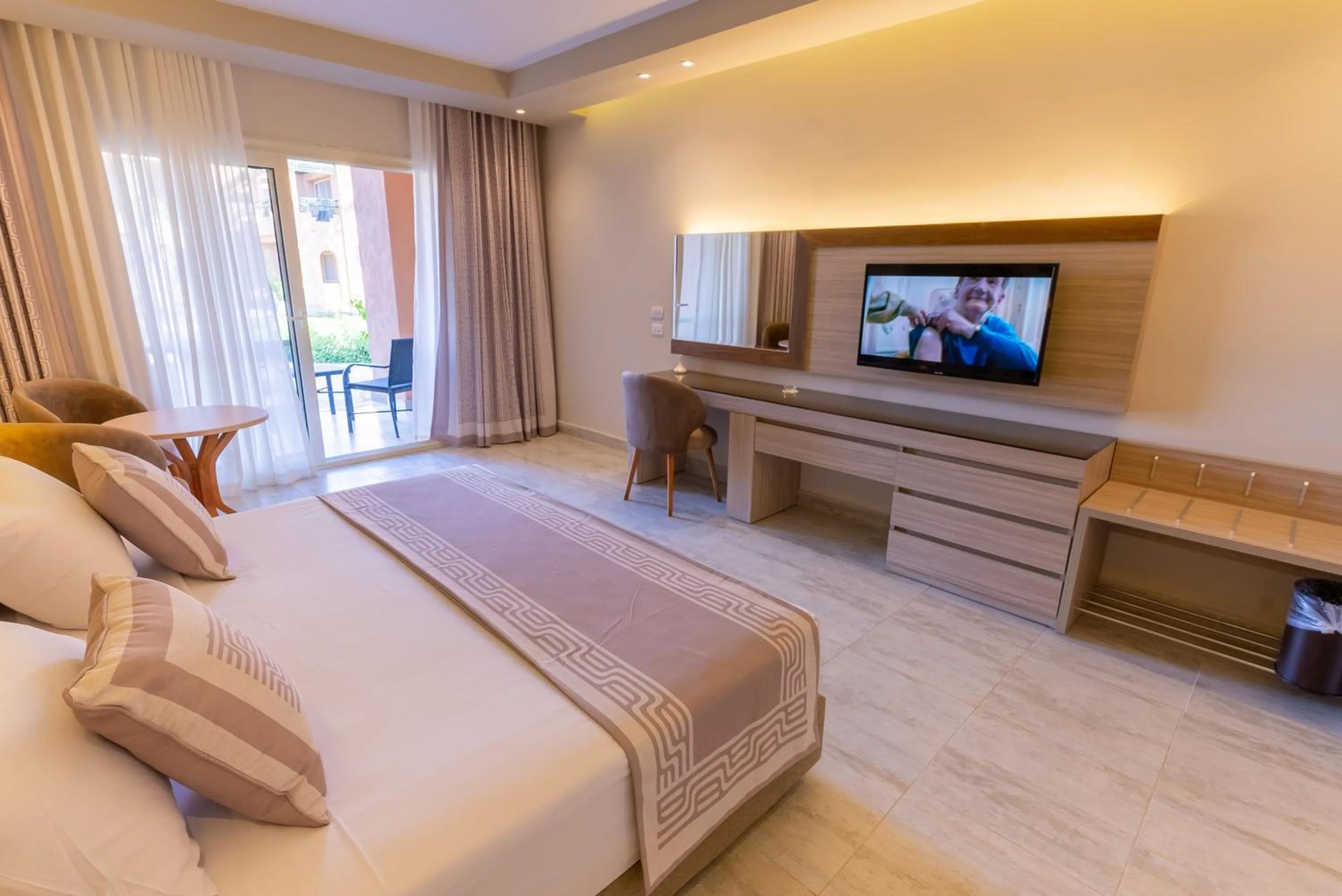 Bed in Ali Baba Palace Resort