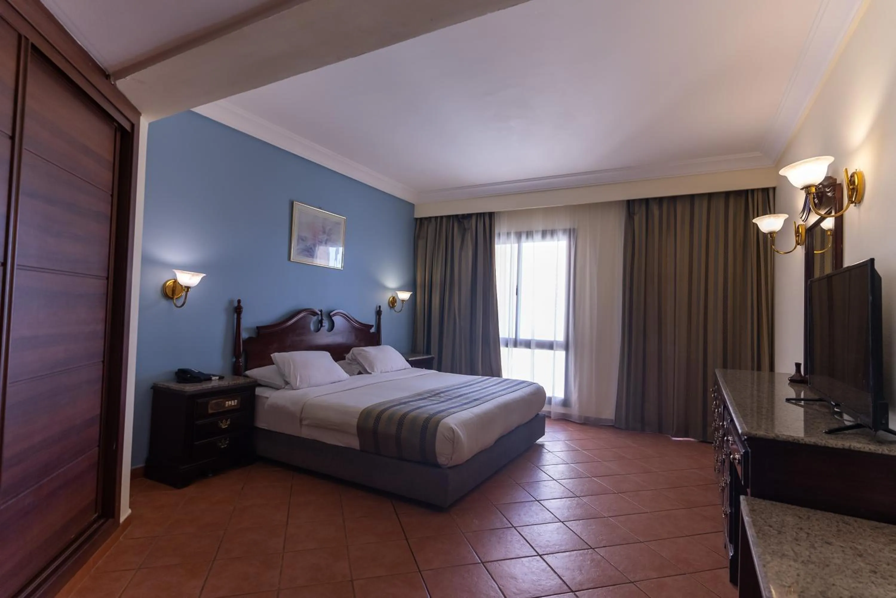 Bed in Ali Baba Palace Resort