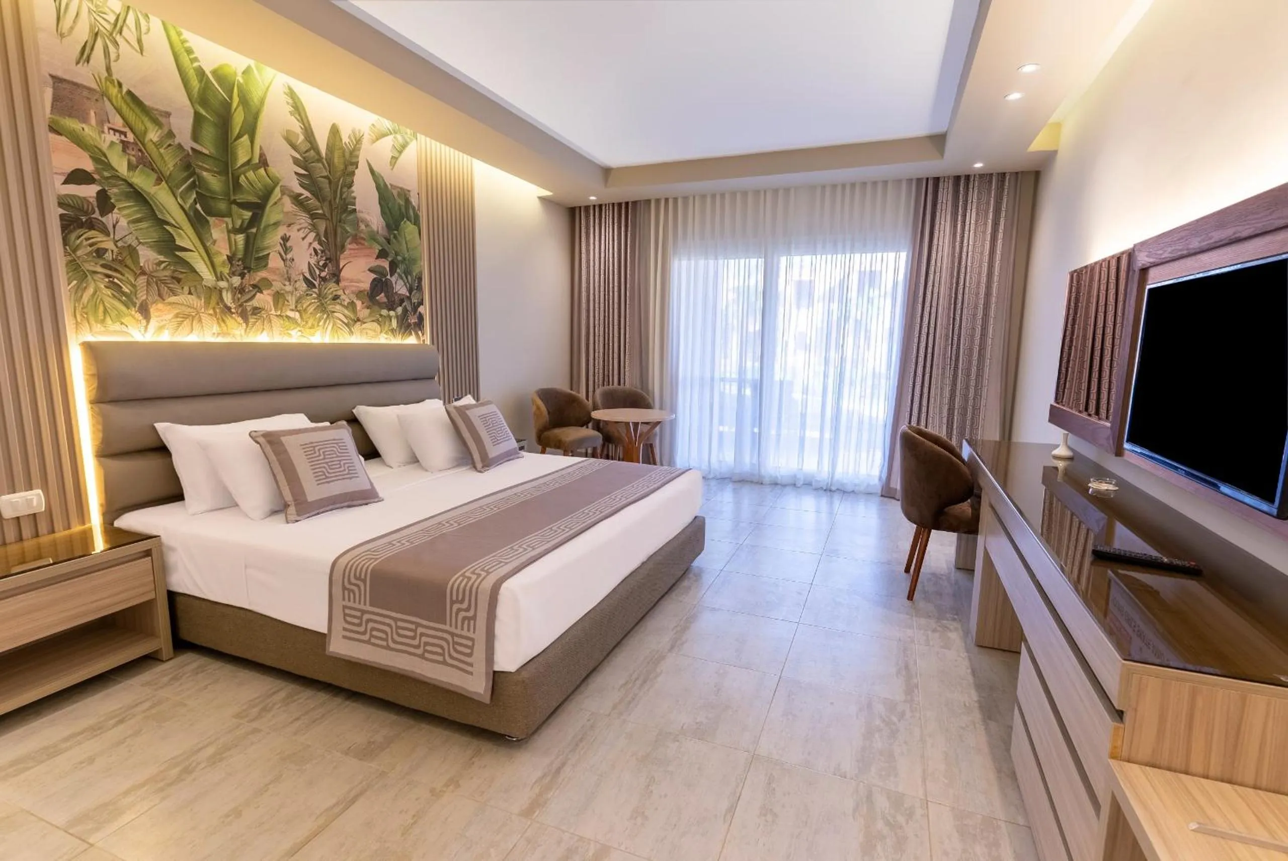 Bed in Ali Baba Palace Resort