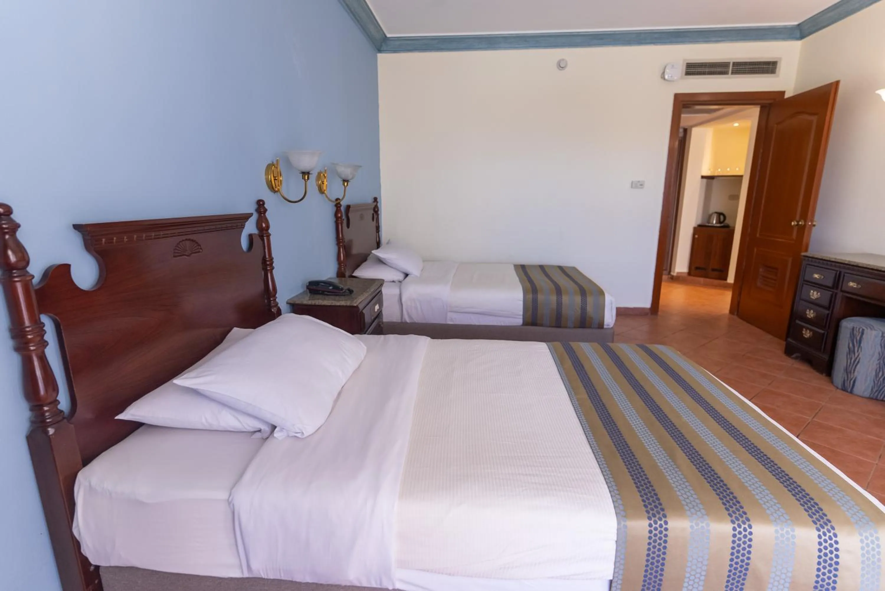 Bed in Ali Baba Palace Resort