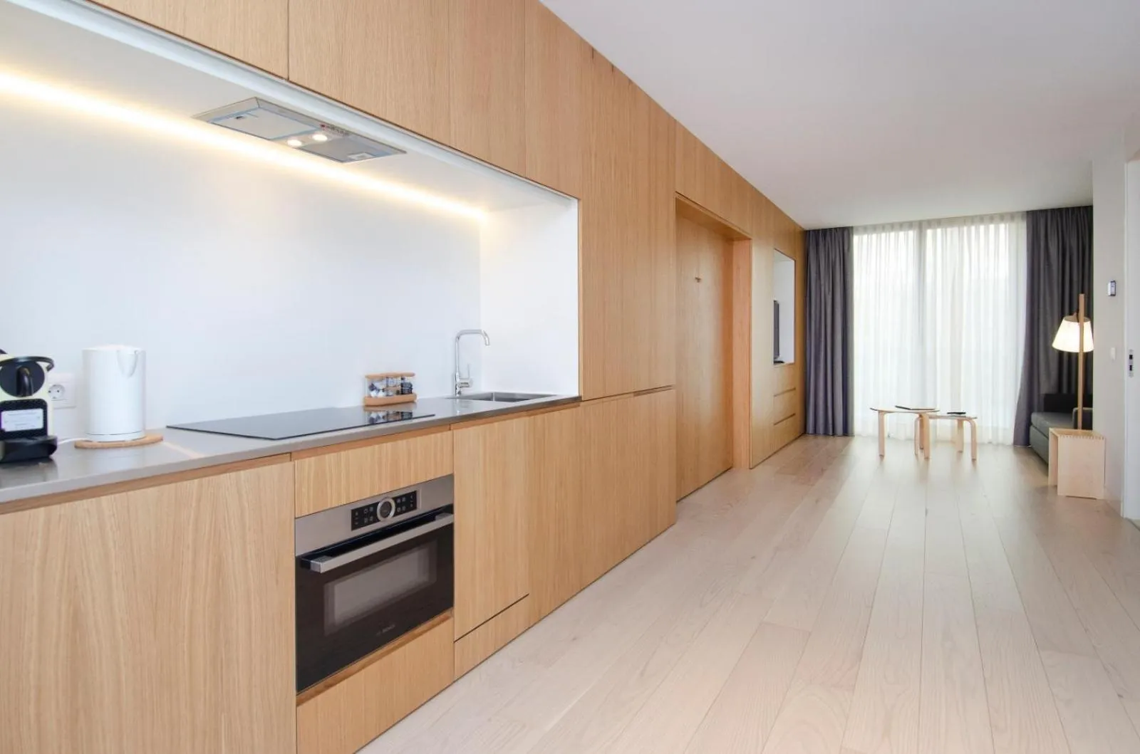 Kitchen or kitchenette in Hoom Apartments Juan Bravo