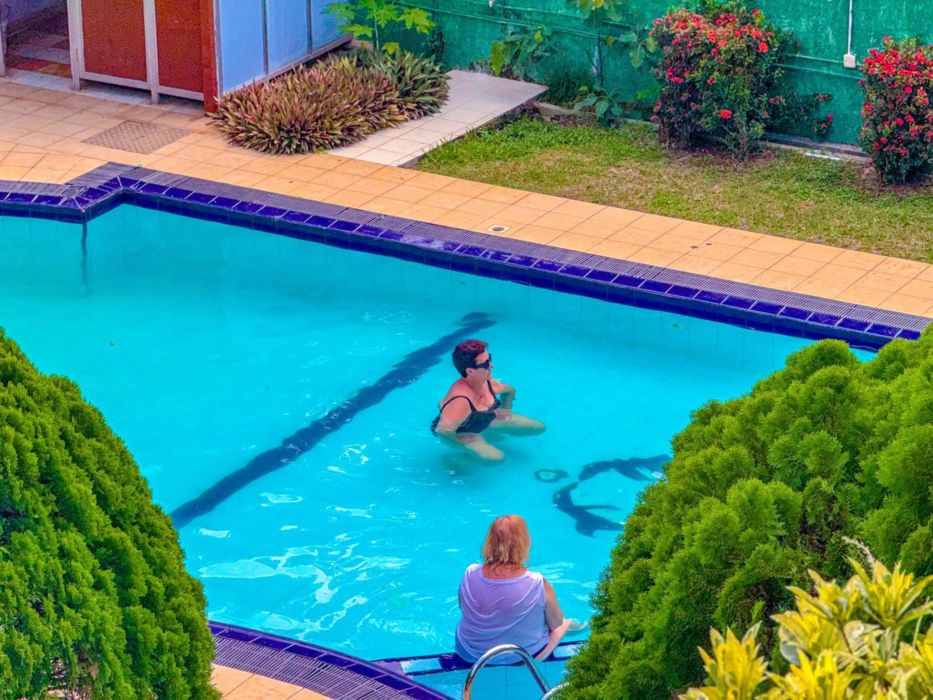 Pool view in Airport Green View Hotel Katunayake