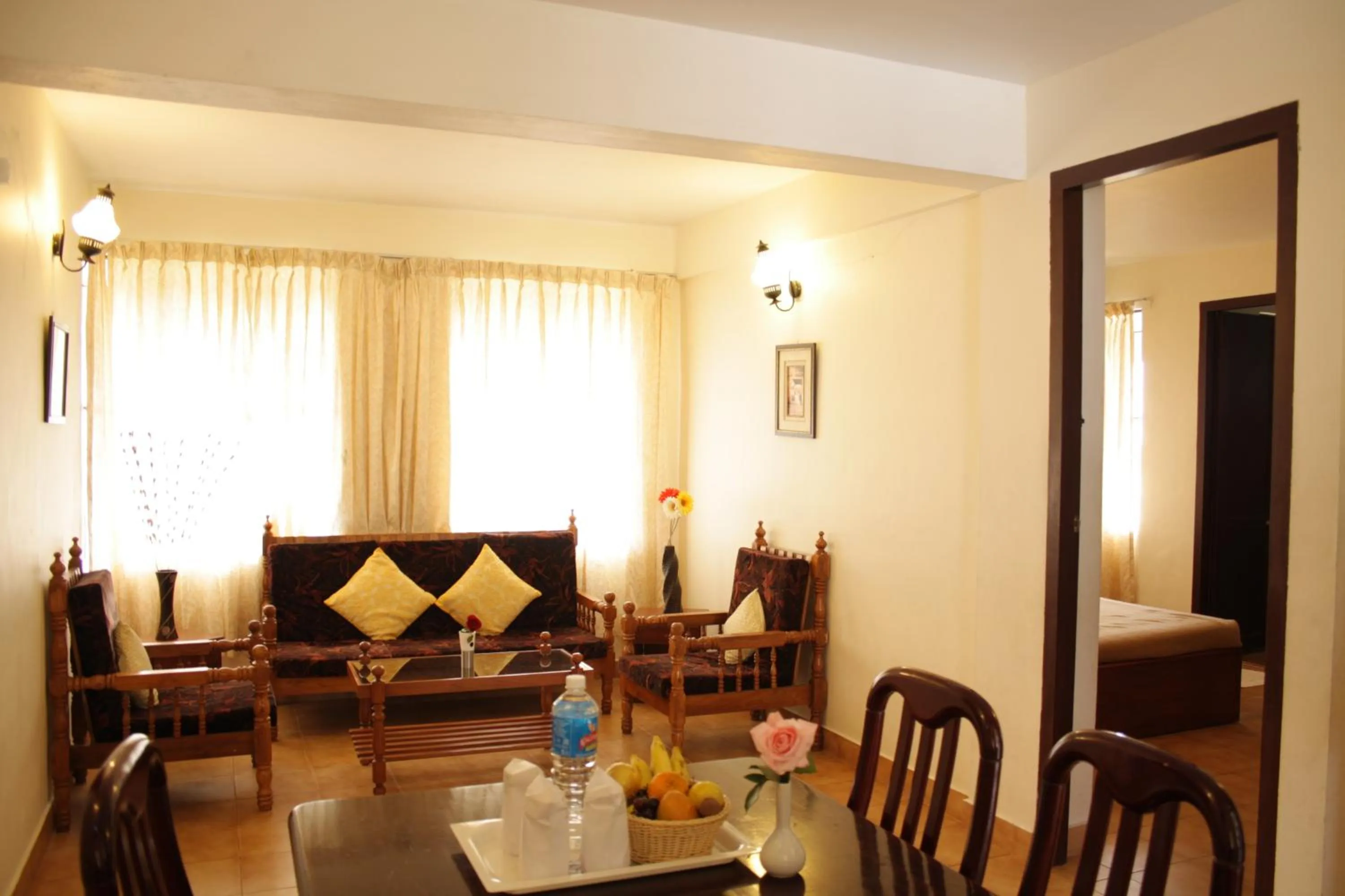 Living room in Ayur County Resort