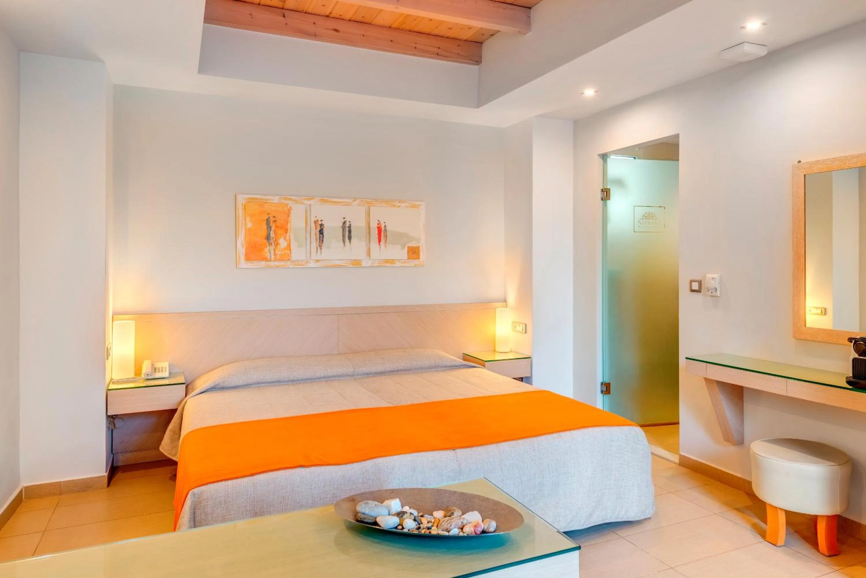 Photo of the whole room, Bed in Nissaki Beach Hotel