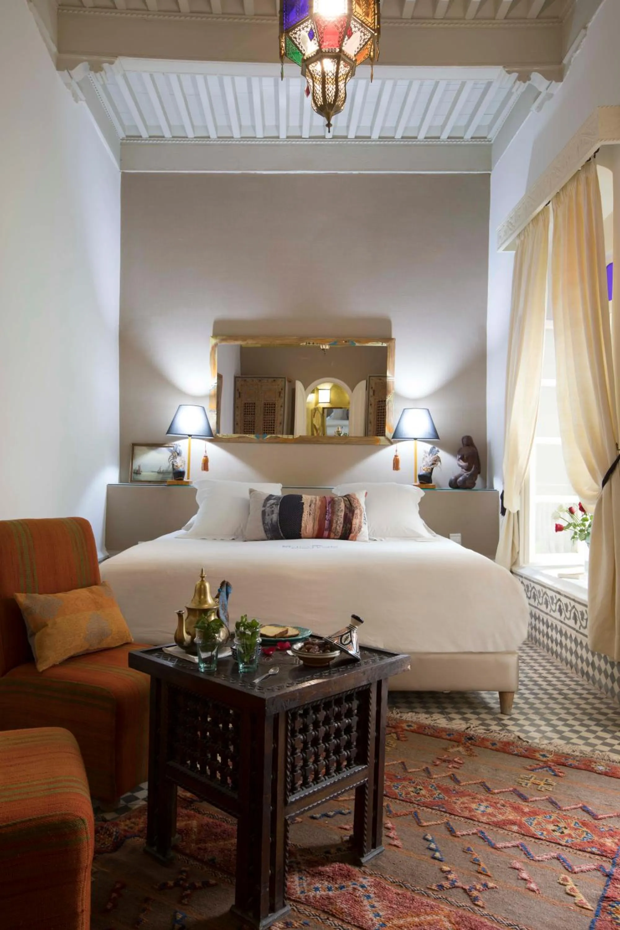 Decorative detail, Bed in Riad Emotion