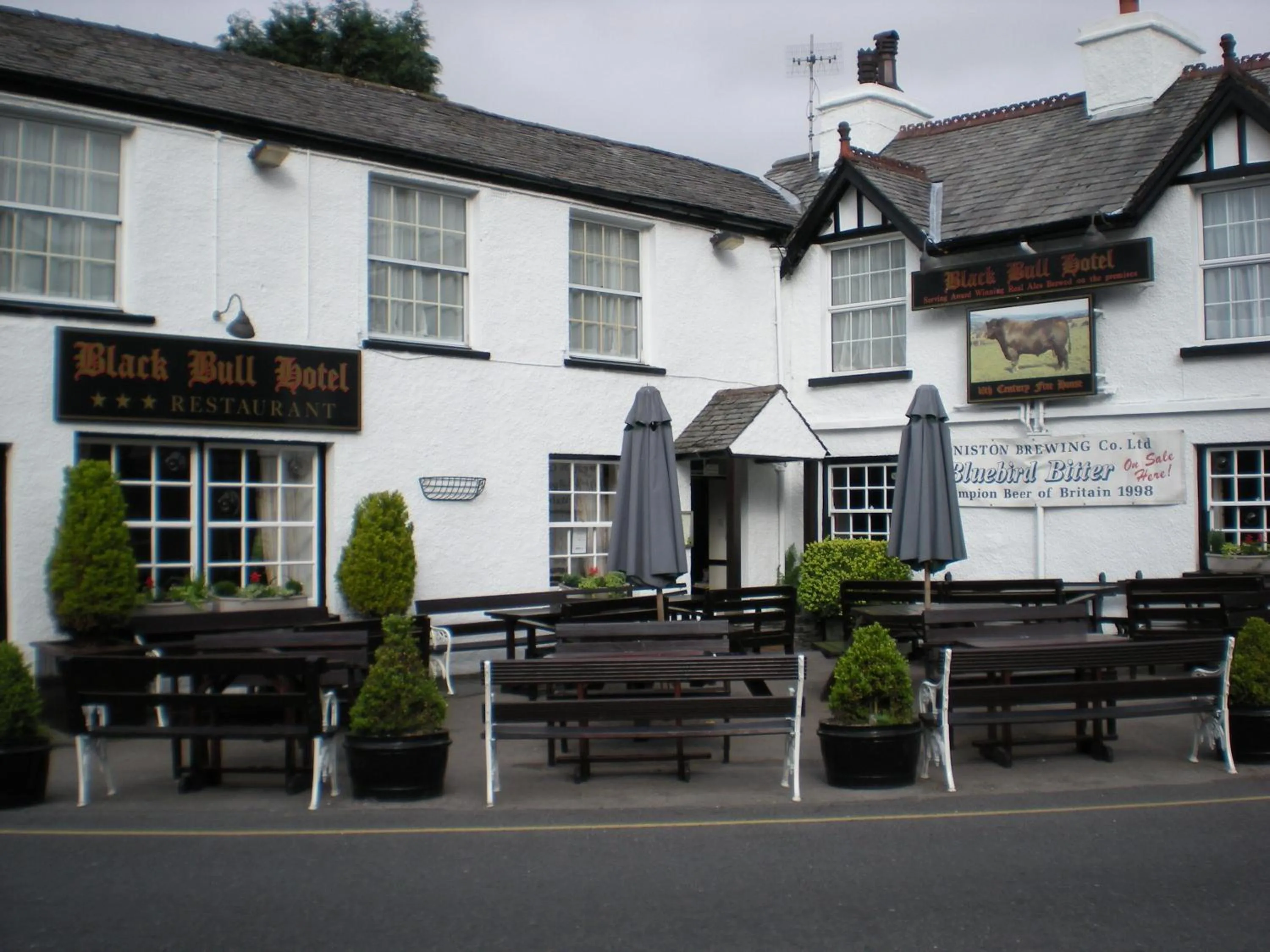 Patio in The Black Bull Inn and Hotel