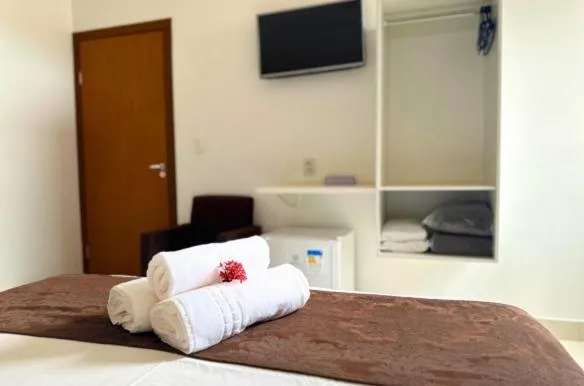 Bed in Shalom Pousada Capitólio