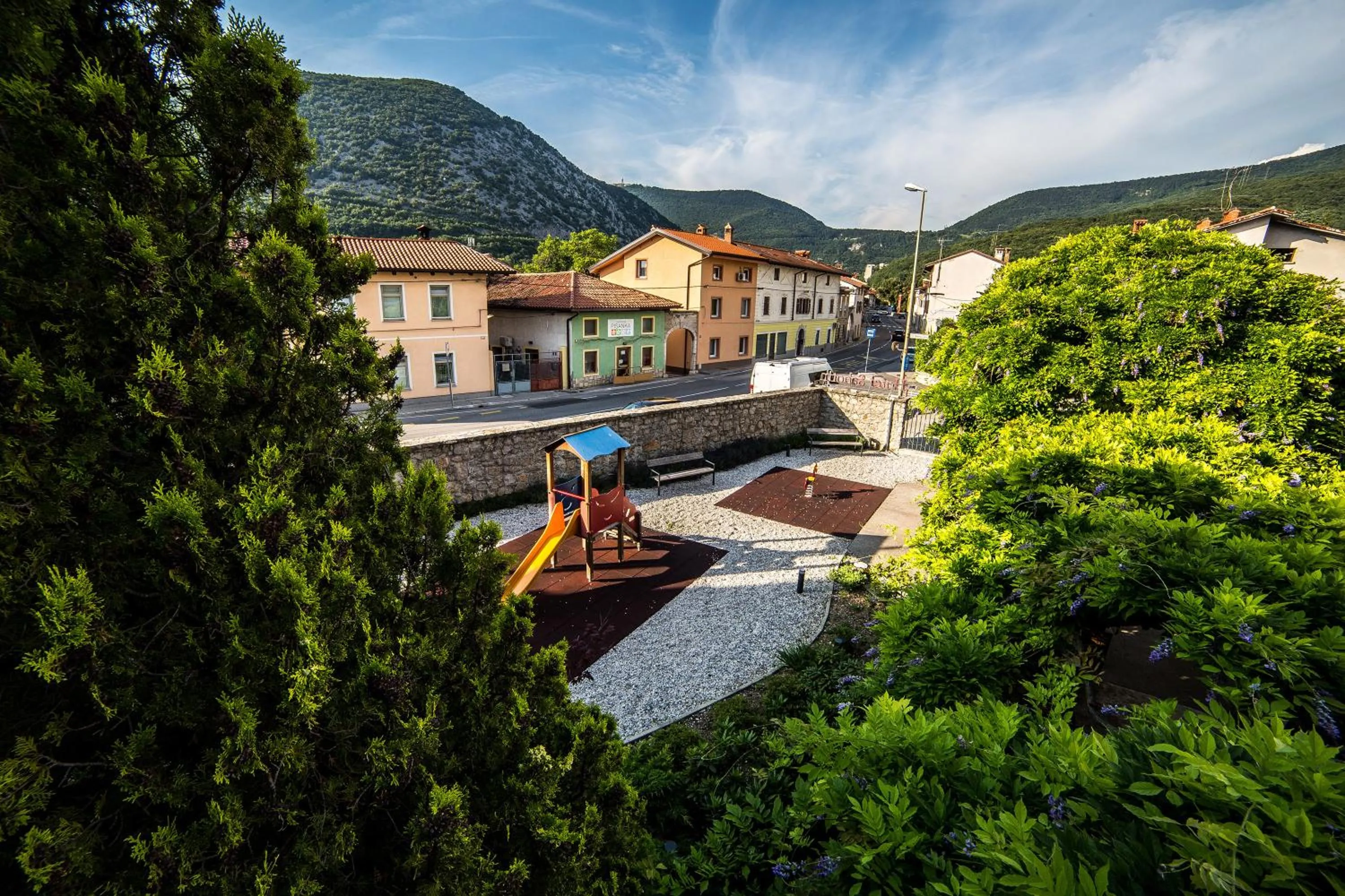 Children play ground in Sabotin, Hotel & Restaurant