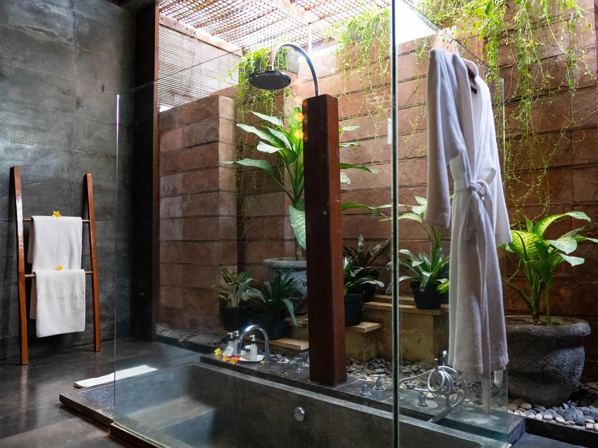 Shower in Majapahit Beach Villas by Nakula