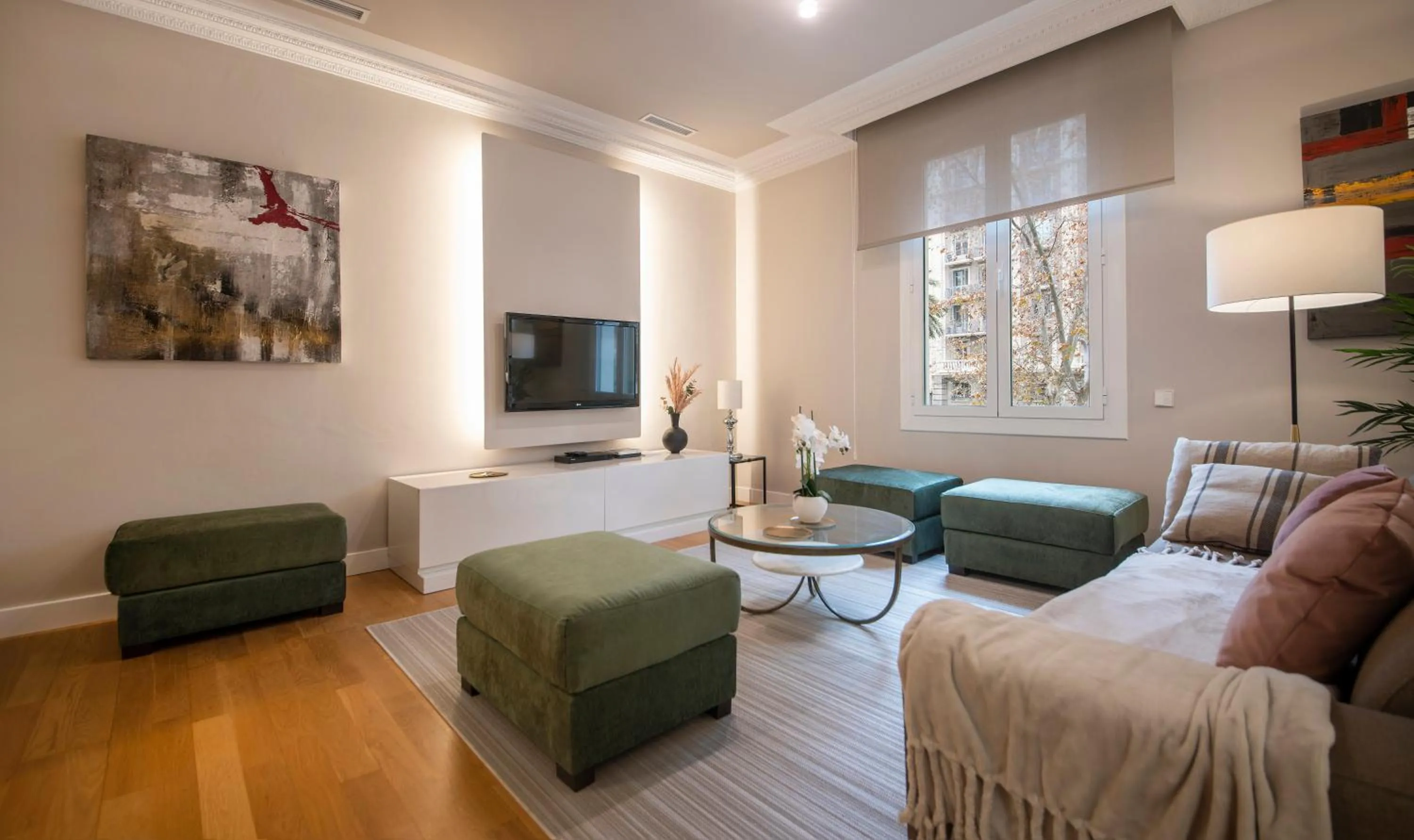 Living room in You Stylish Diagonal Apartments