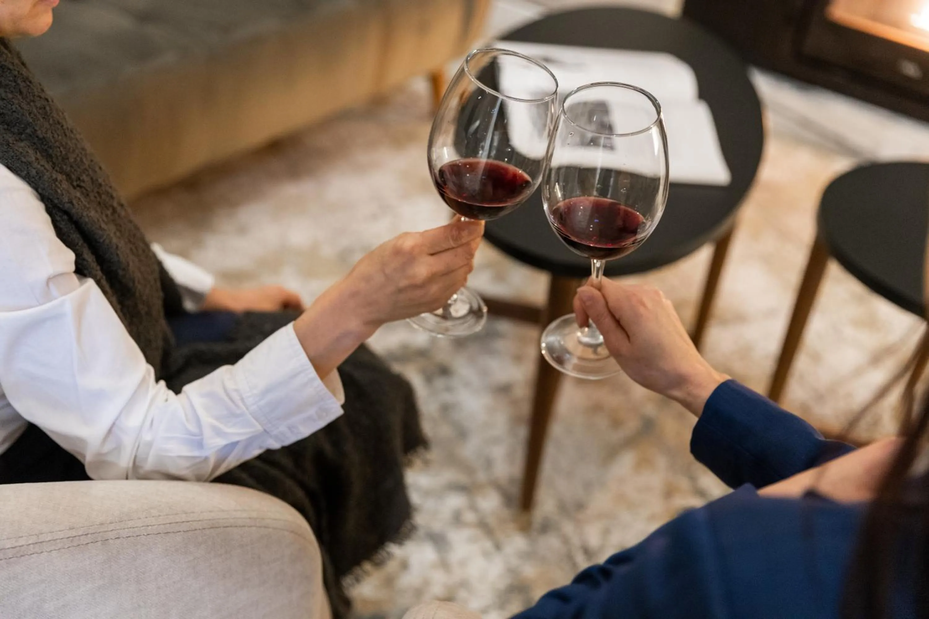 Seating area in Avenida Boutique Hotel