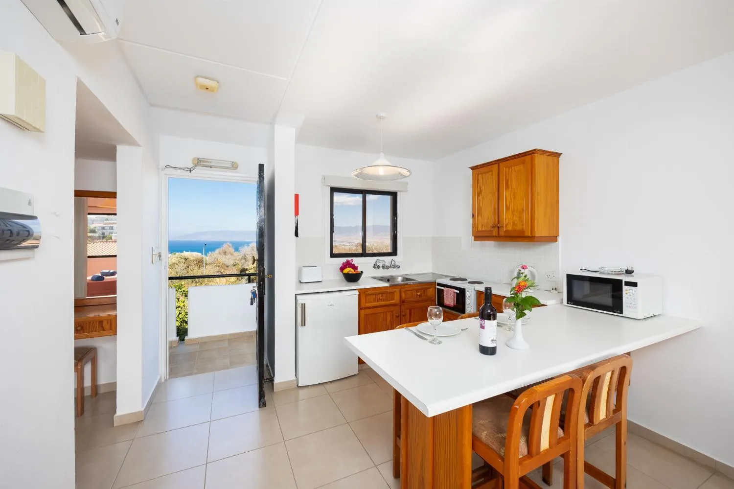 Kitchen or kitchenette in Tavros Hotel Apartments