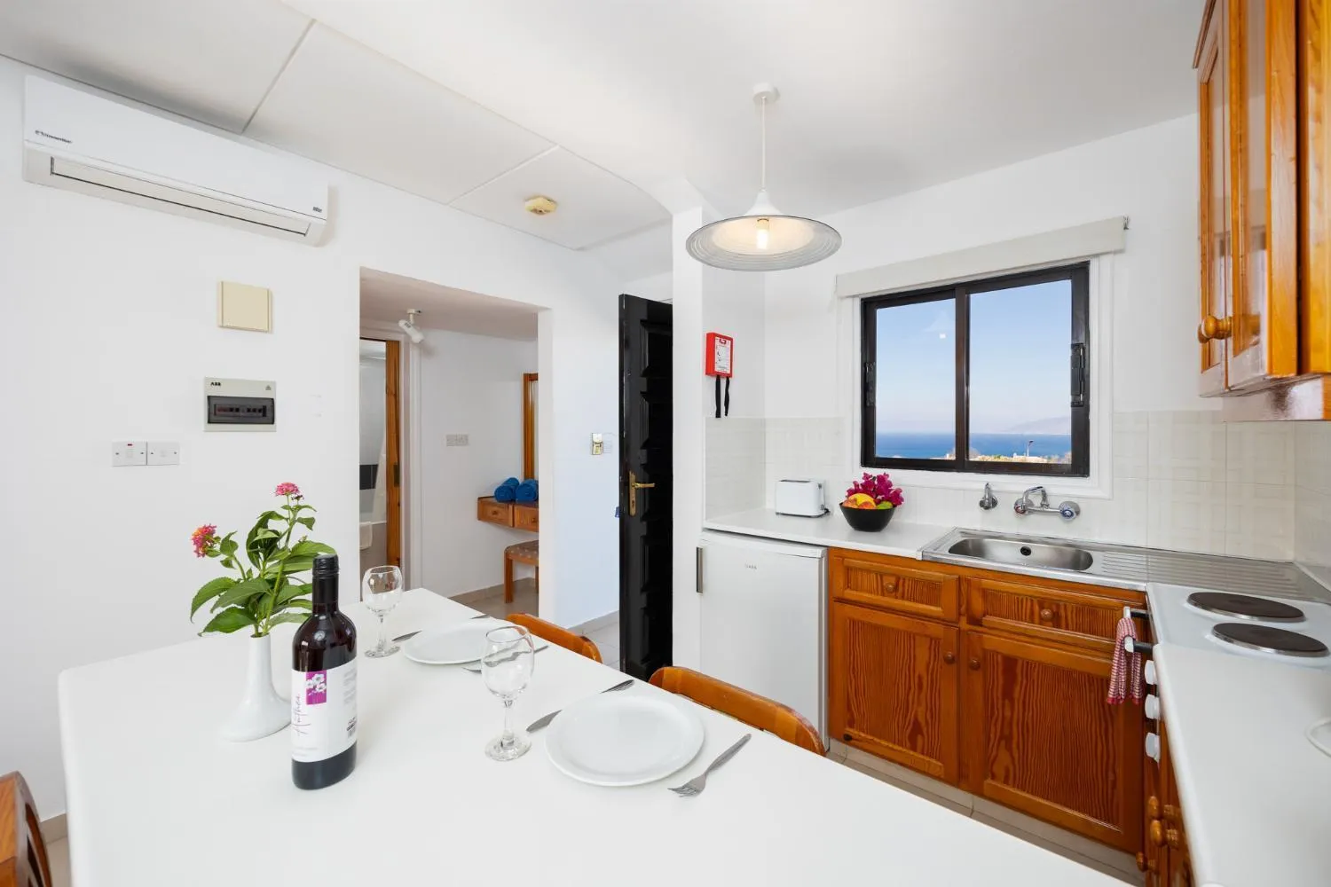 Kitchen or kitchenette in Tavros Hotel Apartments