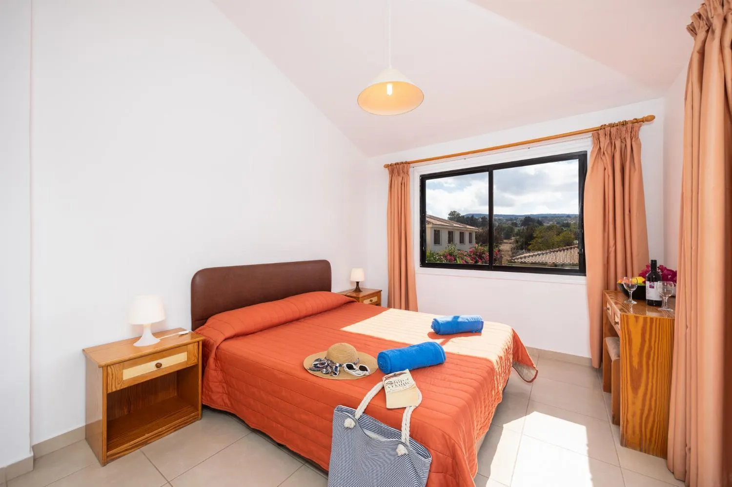 Bed in Tavros Hotel Apartments