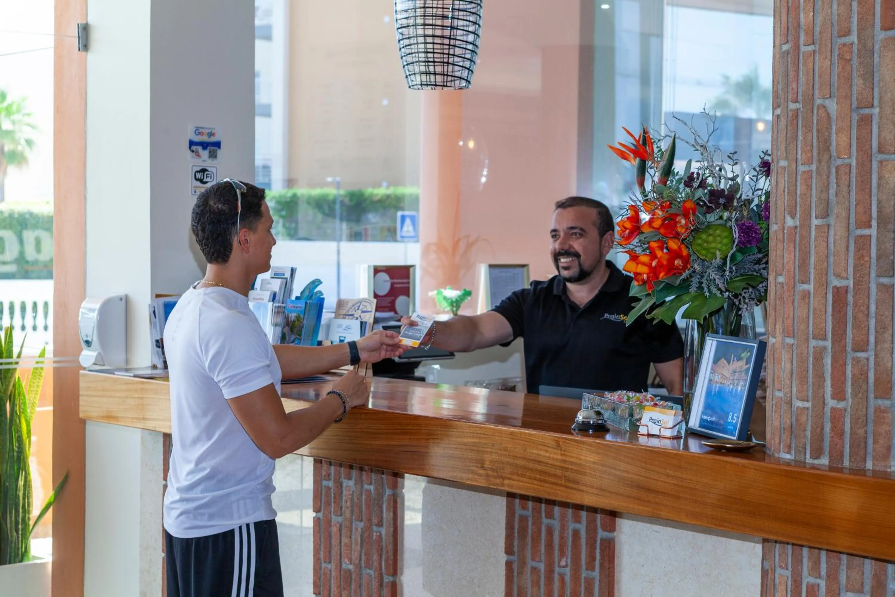 Lobby or reception in Hotel Praia Sol