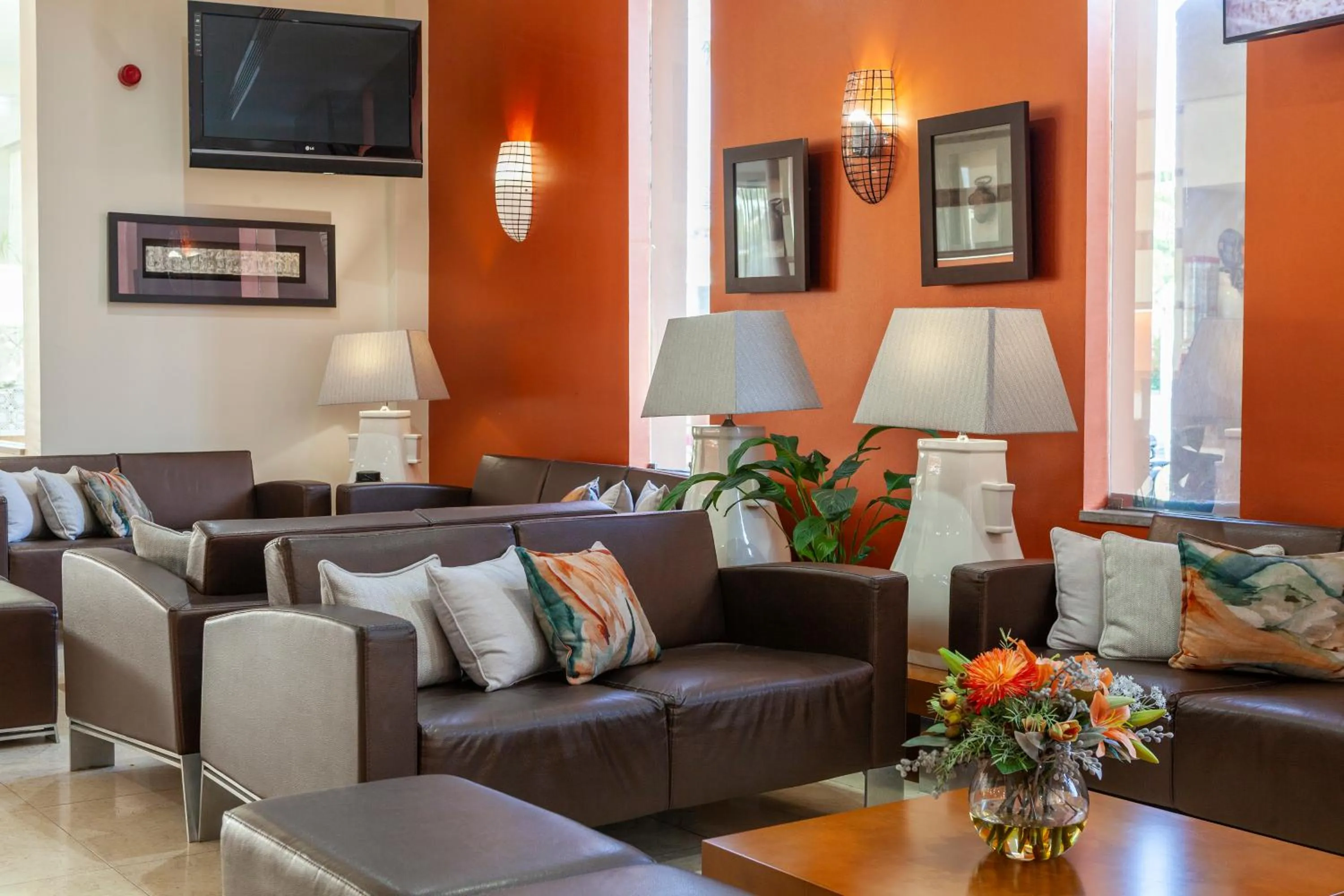 Lobby or reception in Hotel Praia Sol