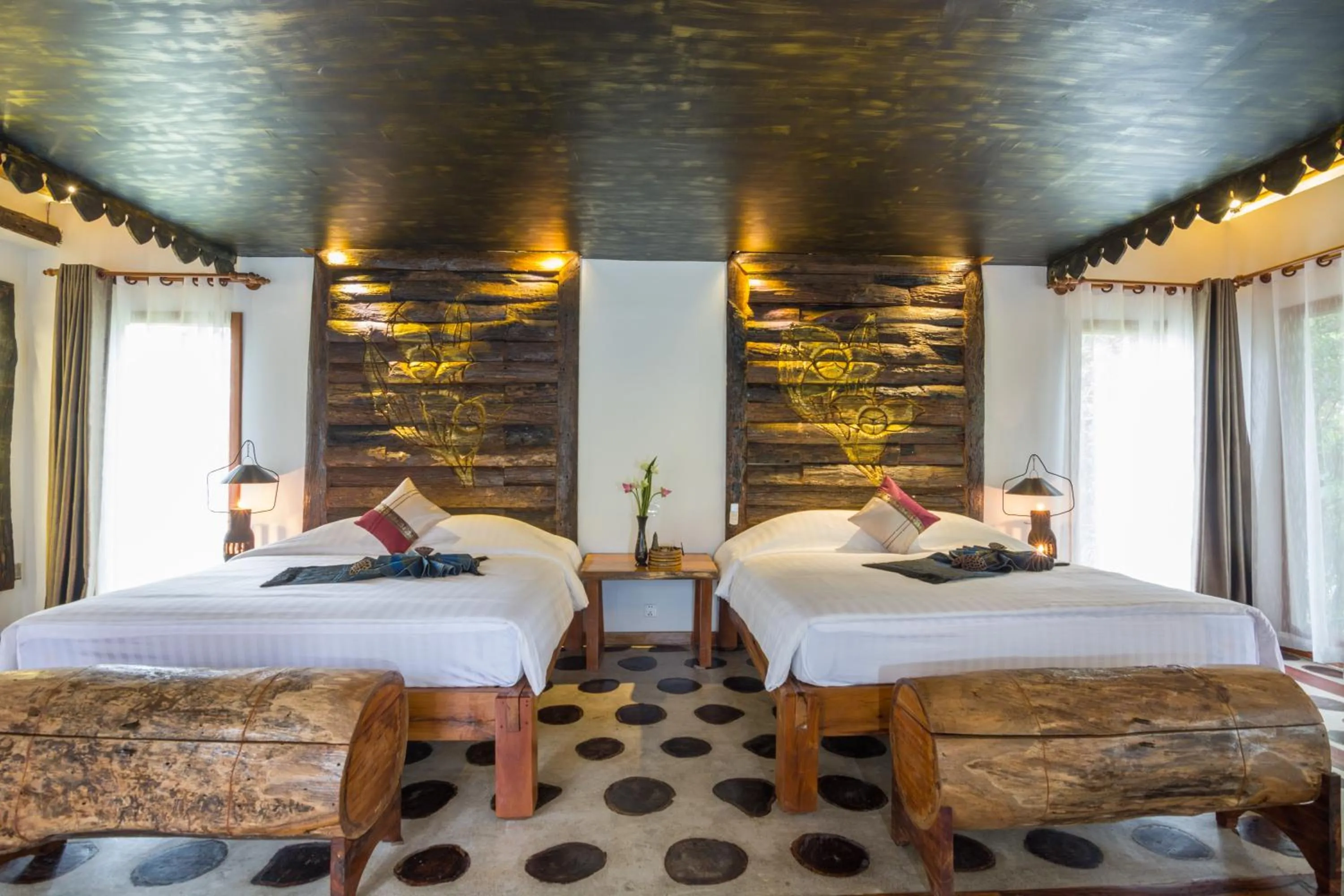 bunk bed, Bed in Bong Thom Forest Lodge