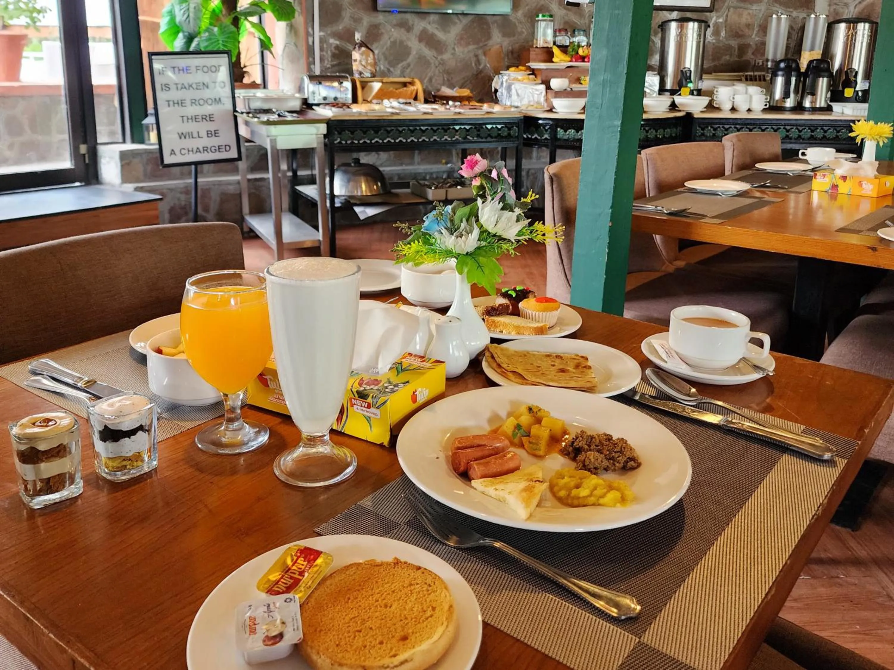 Continental breakfast in Maisonette Firhill Hotel & Resort