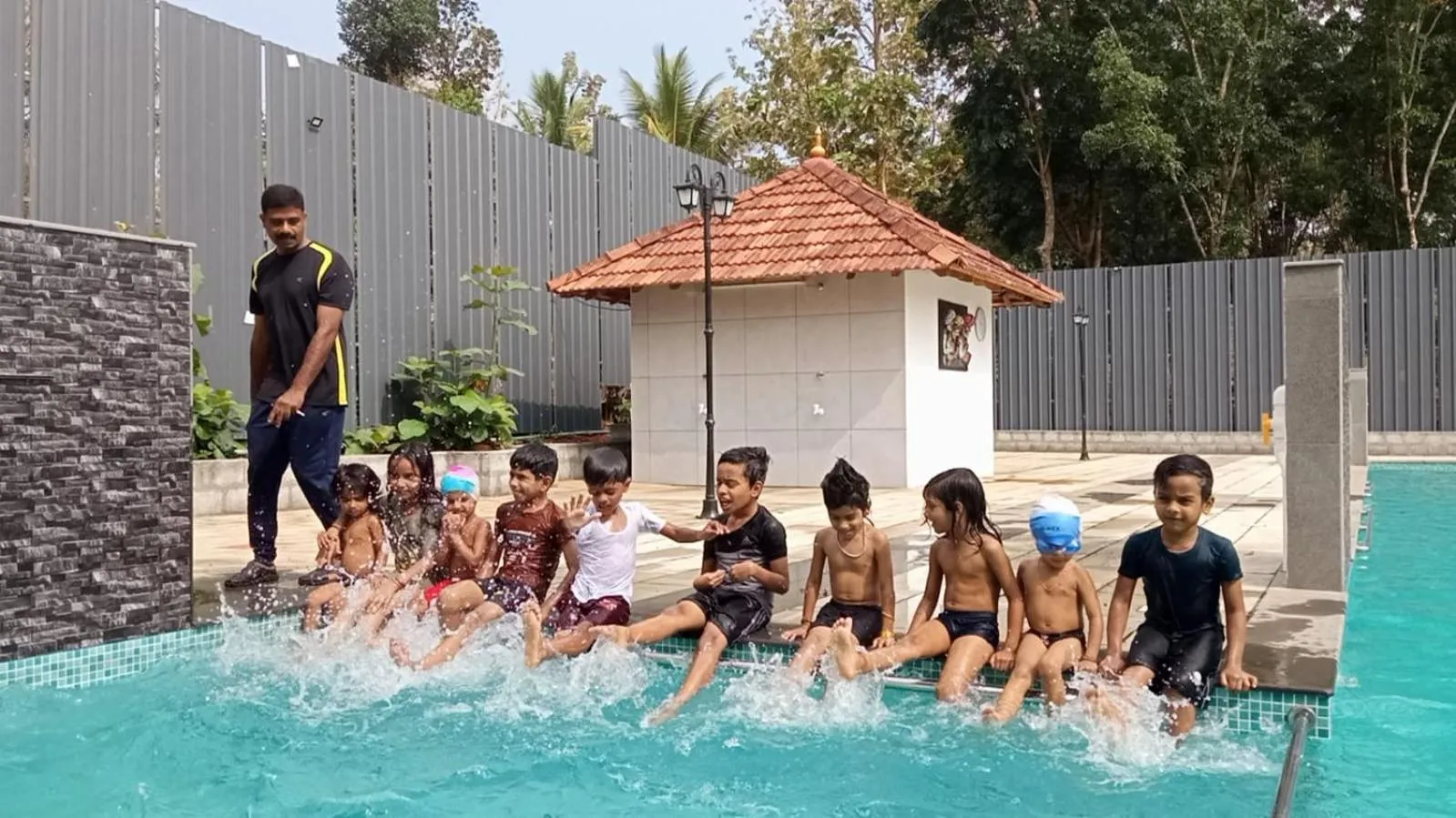 Swimming pool in Anamala Serenity Homestay Kerala