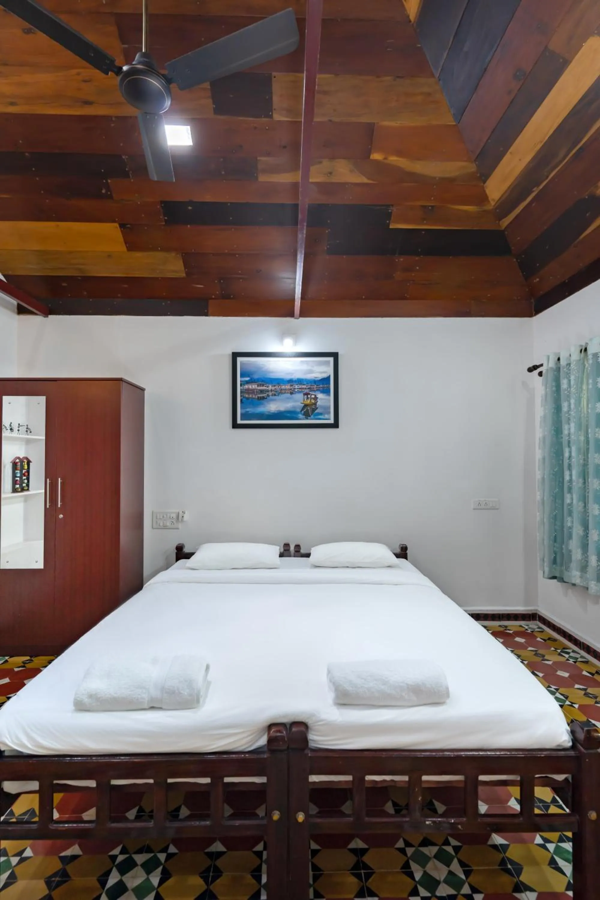 Bed in Anamala Serenity Homestay Kerala