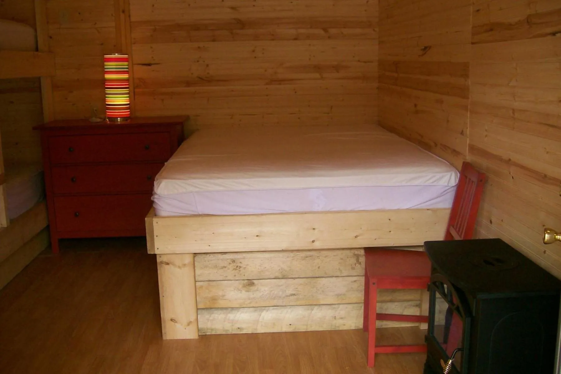 Bed in Noah's Ark Campground
