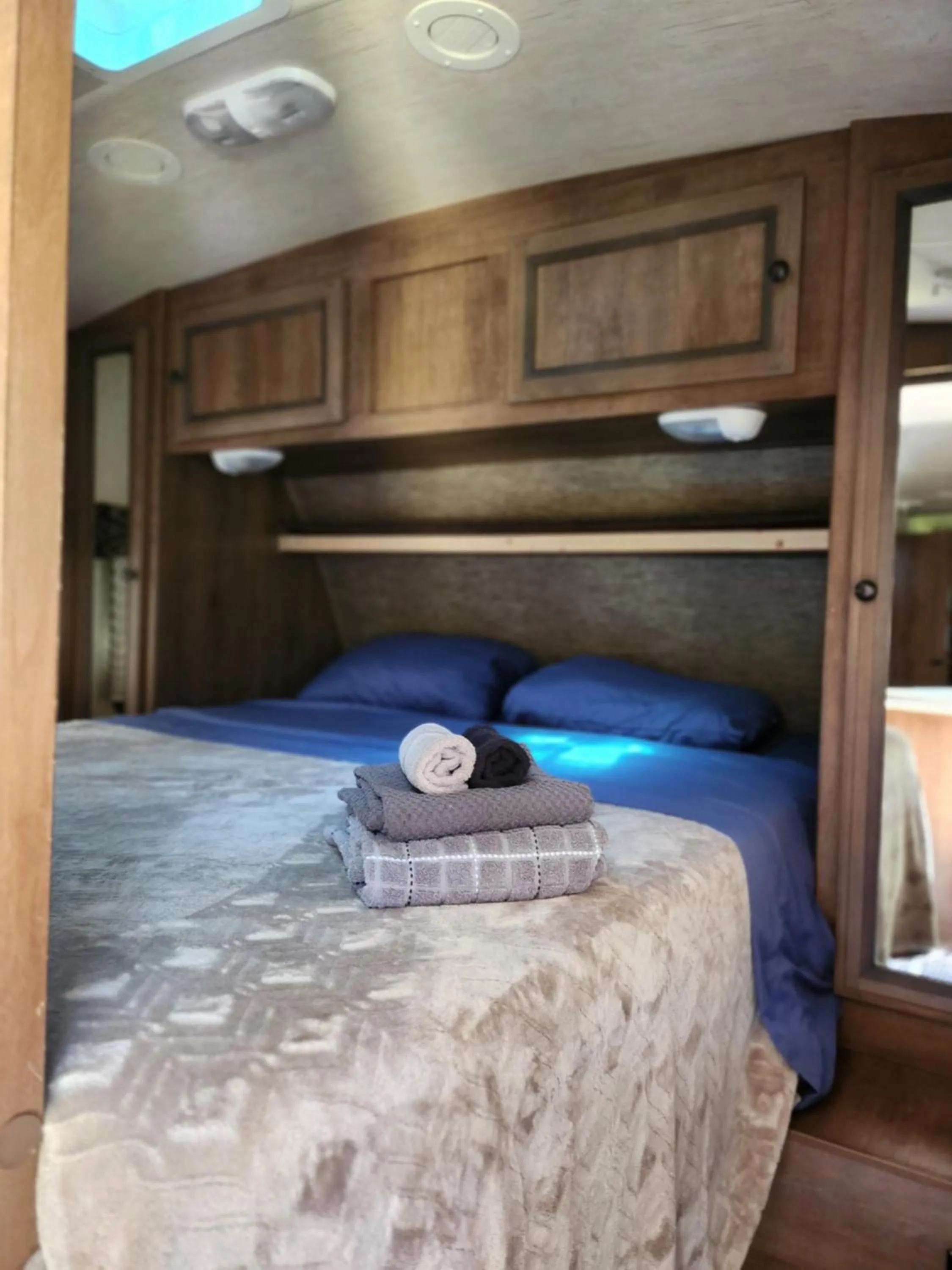 Bed in Noah's Ark Campground