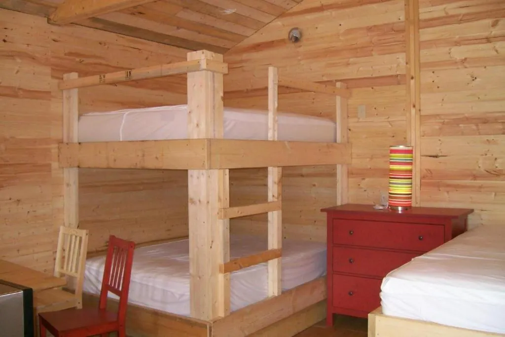Bed in Noah's Ark Campground