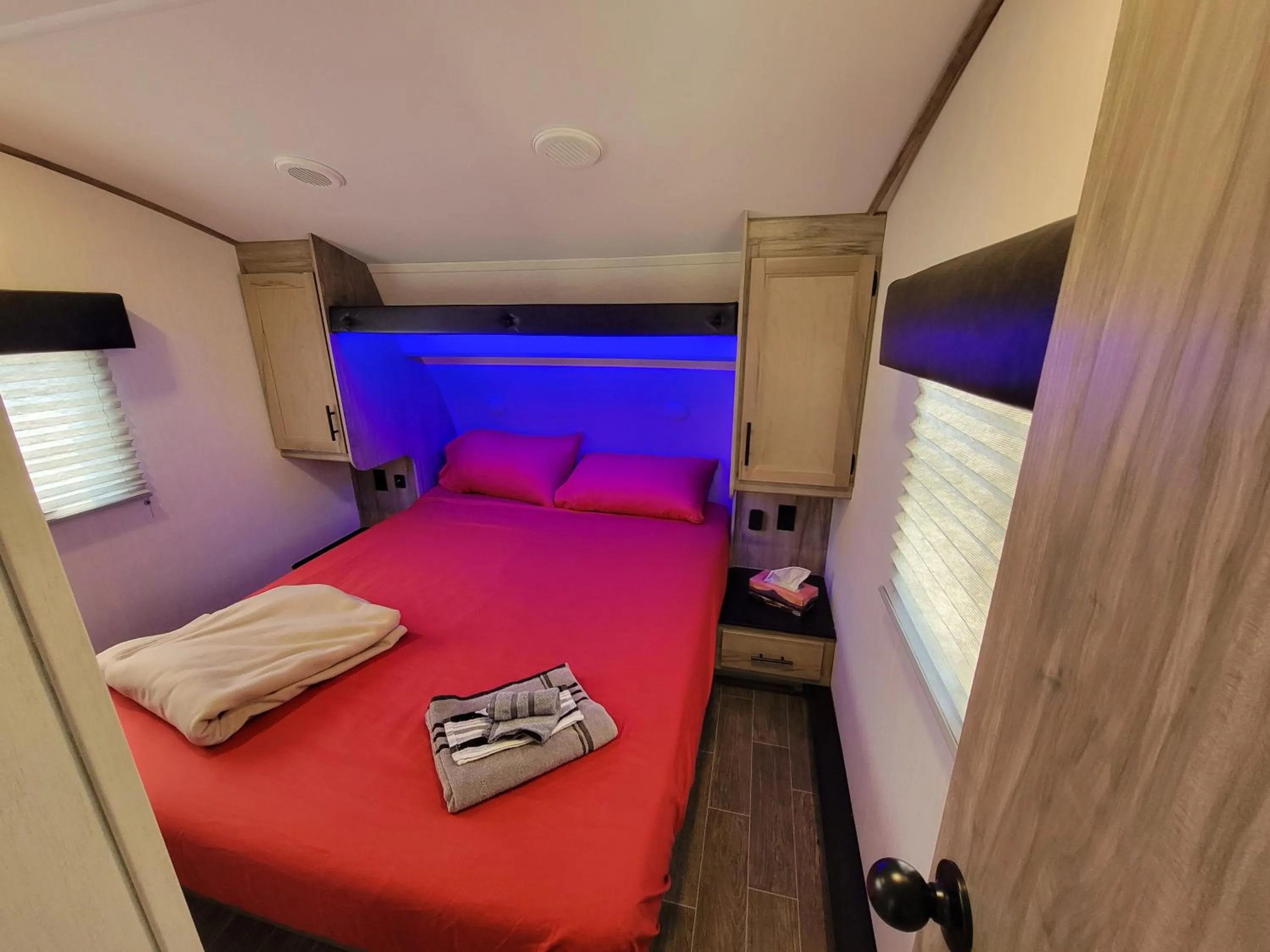 Bed in Noah's Ark Campground