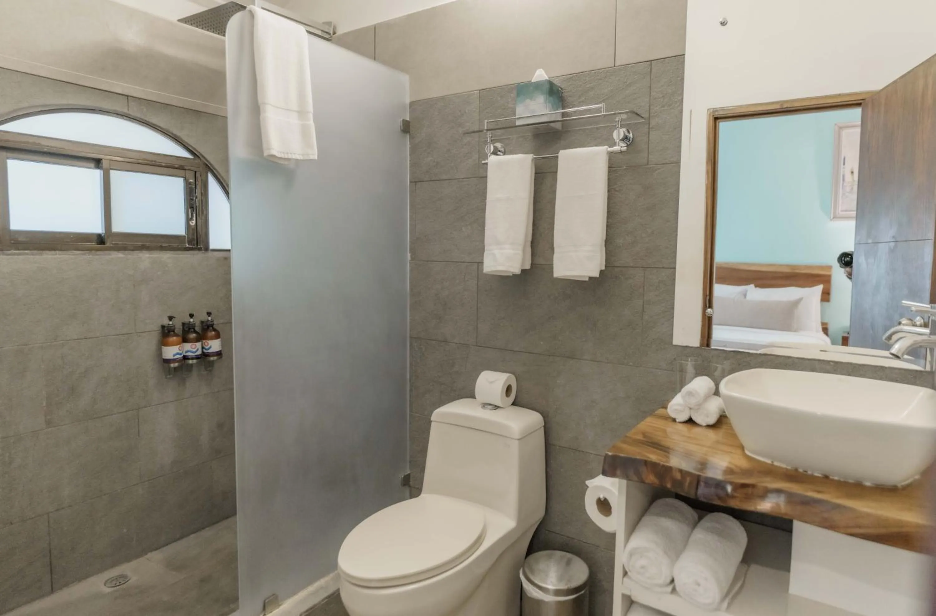 Bathroom in Bahia del Sol Beach front Boutique Hotel