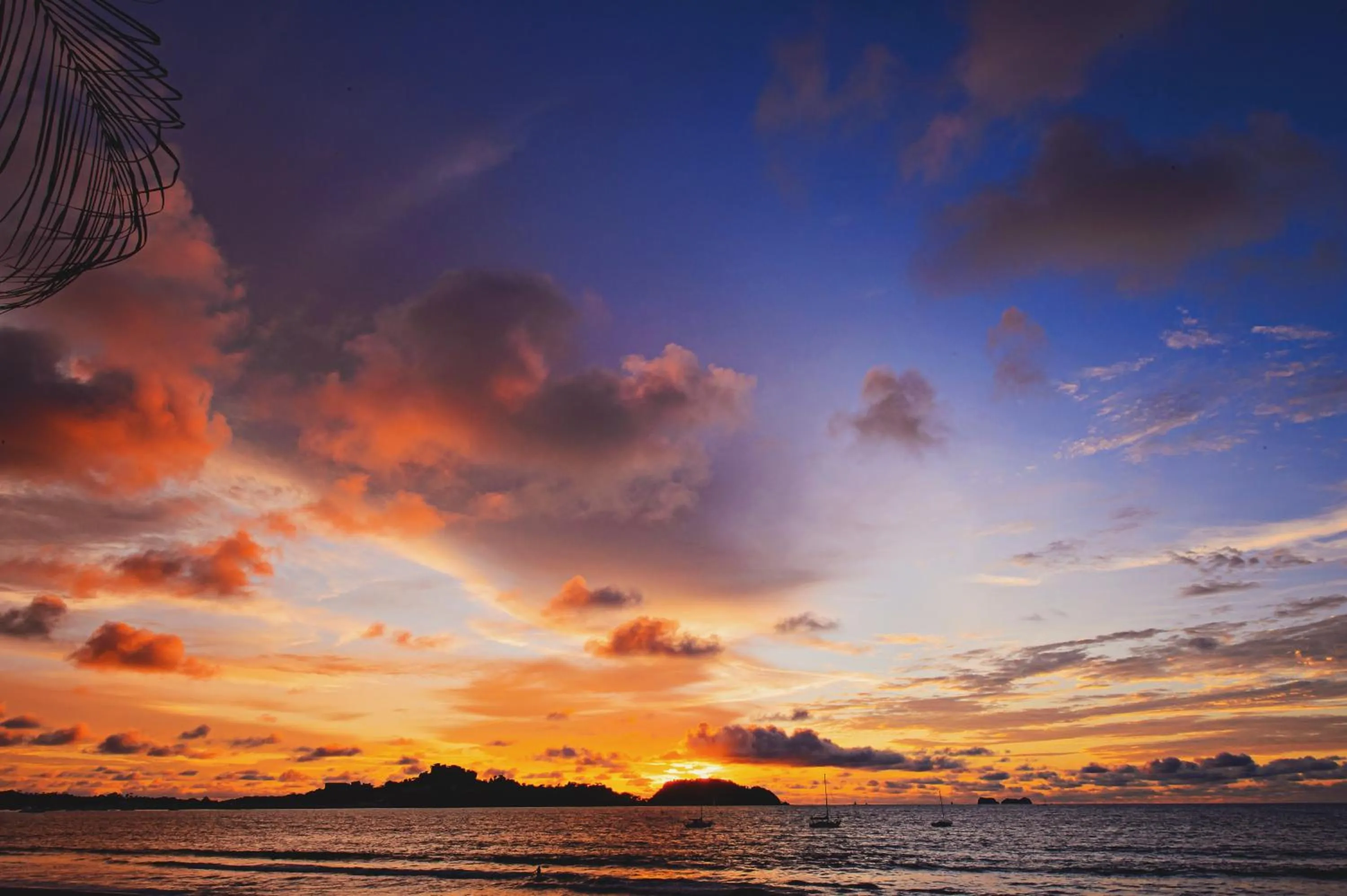 Sunset in Bahia del Sol Beach front Boutique Hotel