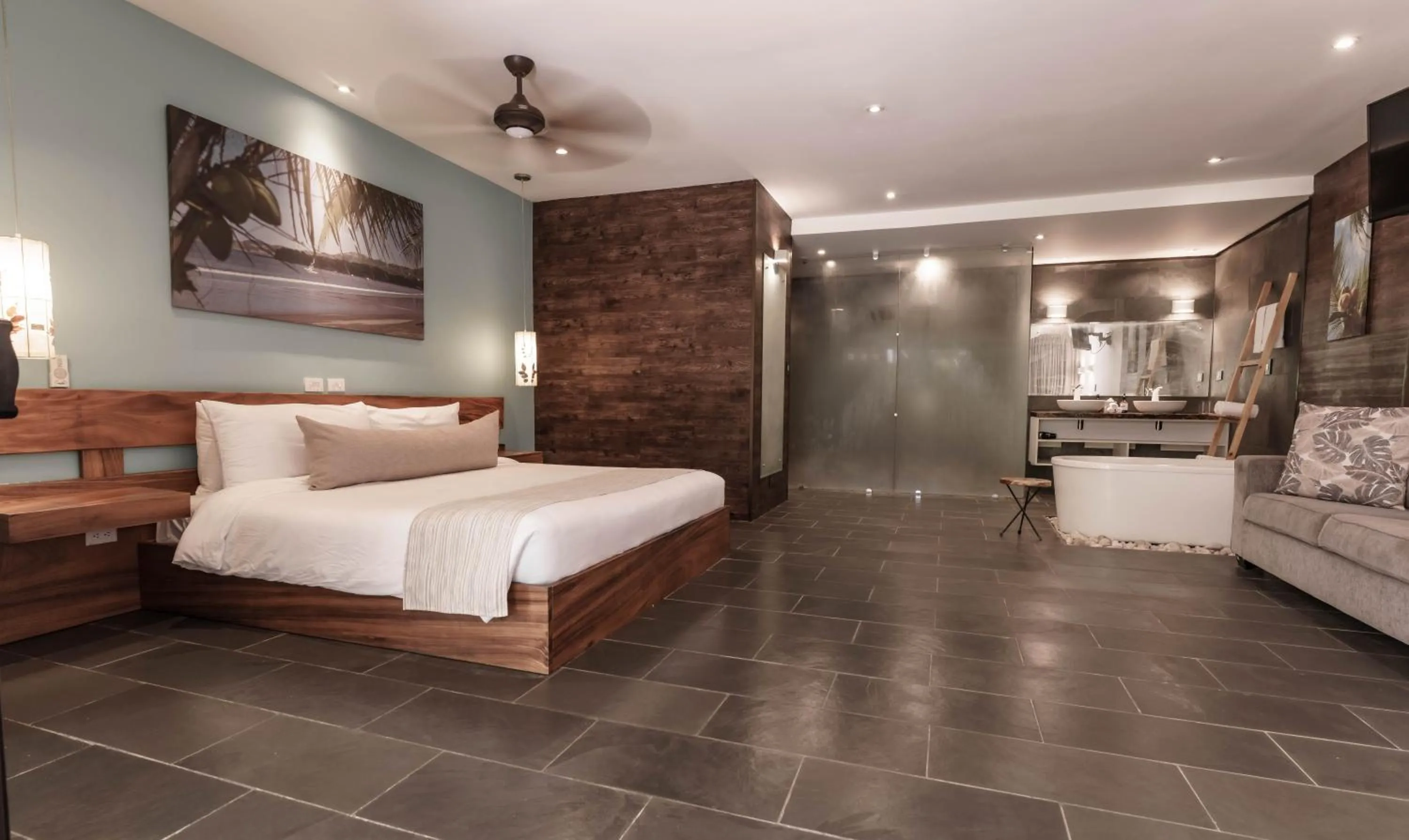 Bed in Bahia del Sol Beach front Boutique Hotel