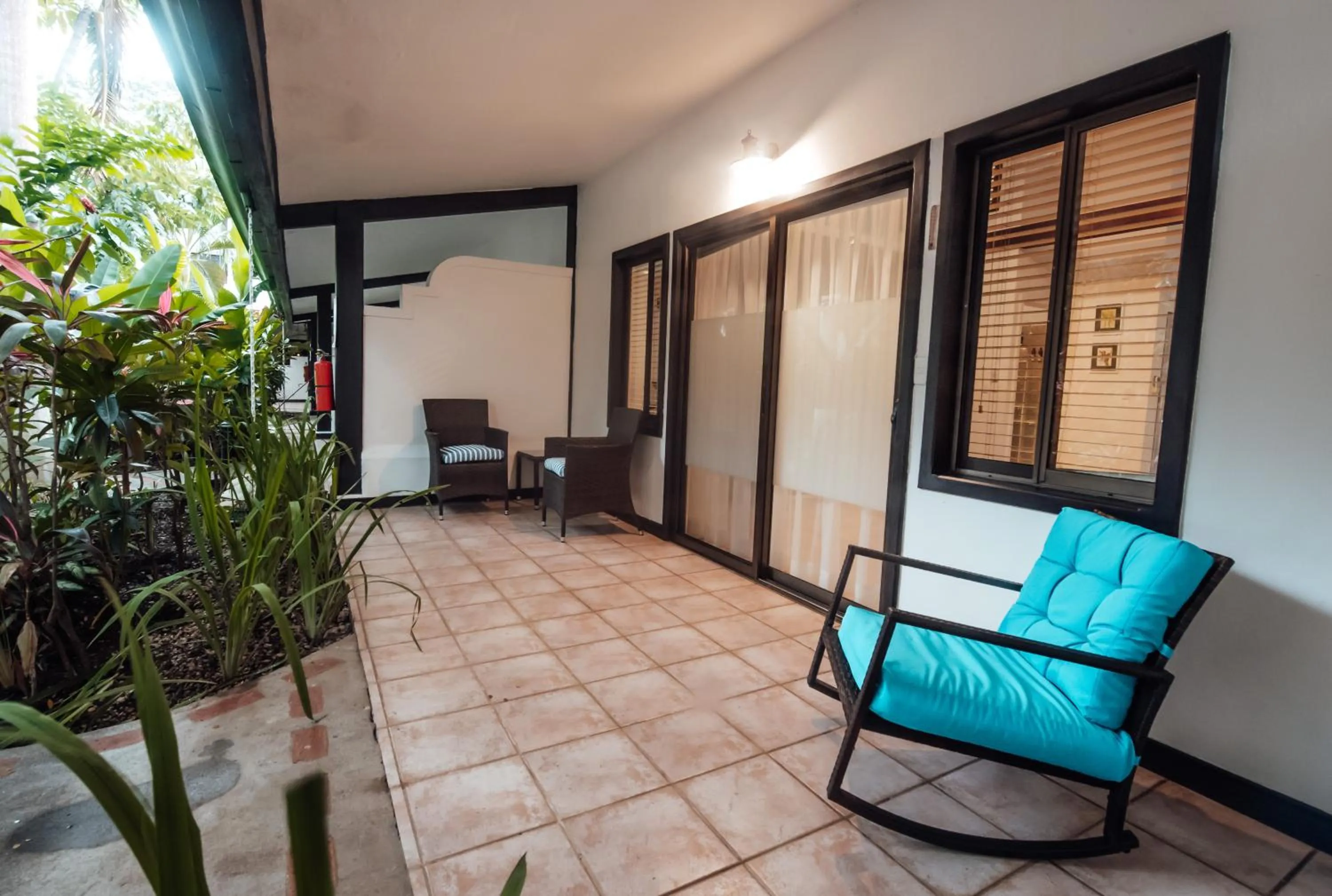 Seating area in Bahia del Sol Beach front Boutique Hotel